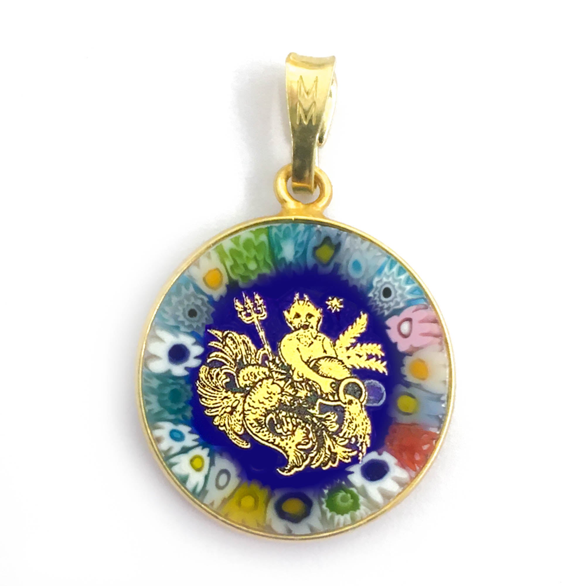 Murrina pendant with Zodiac