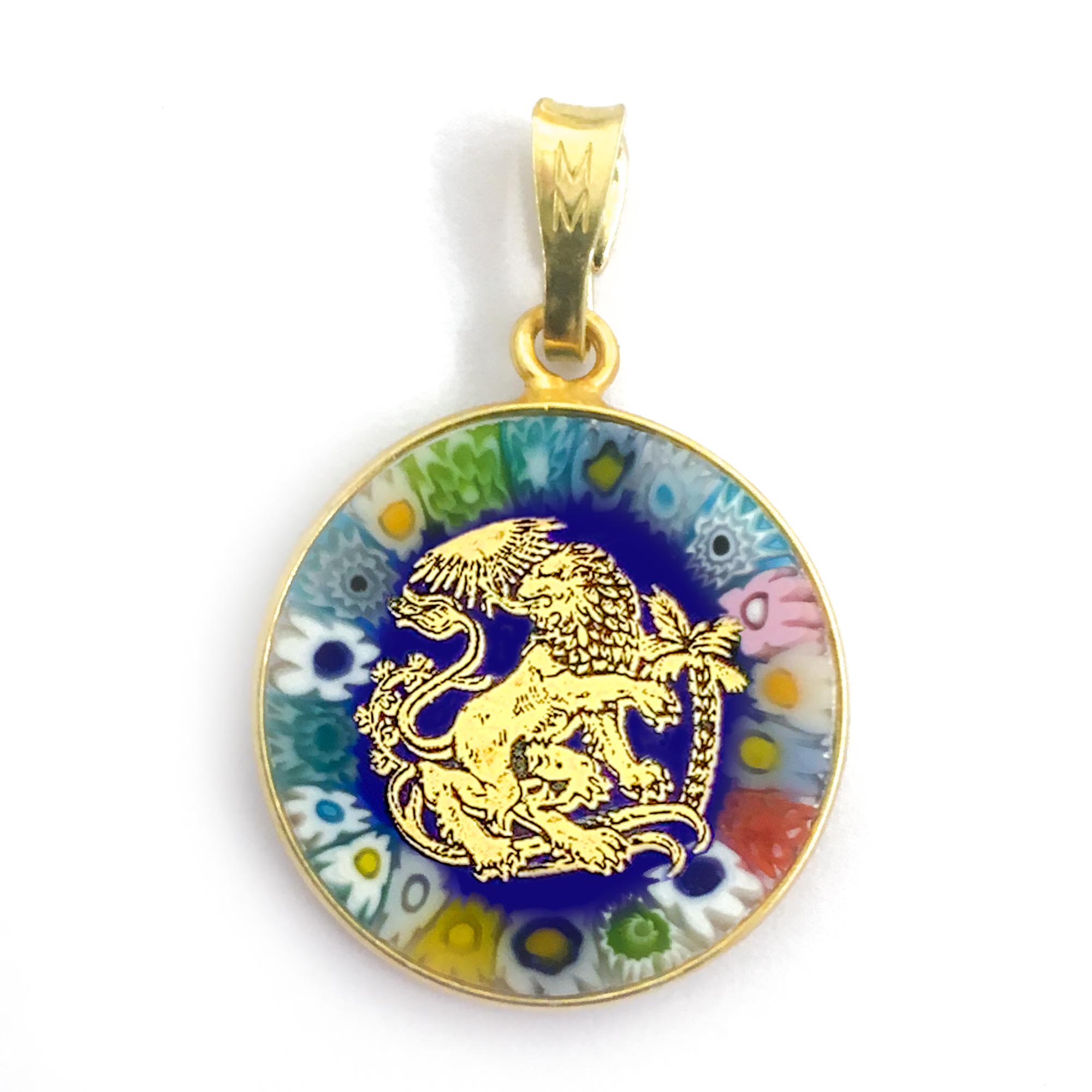 Murrina pendant with Zodiac