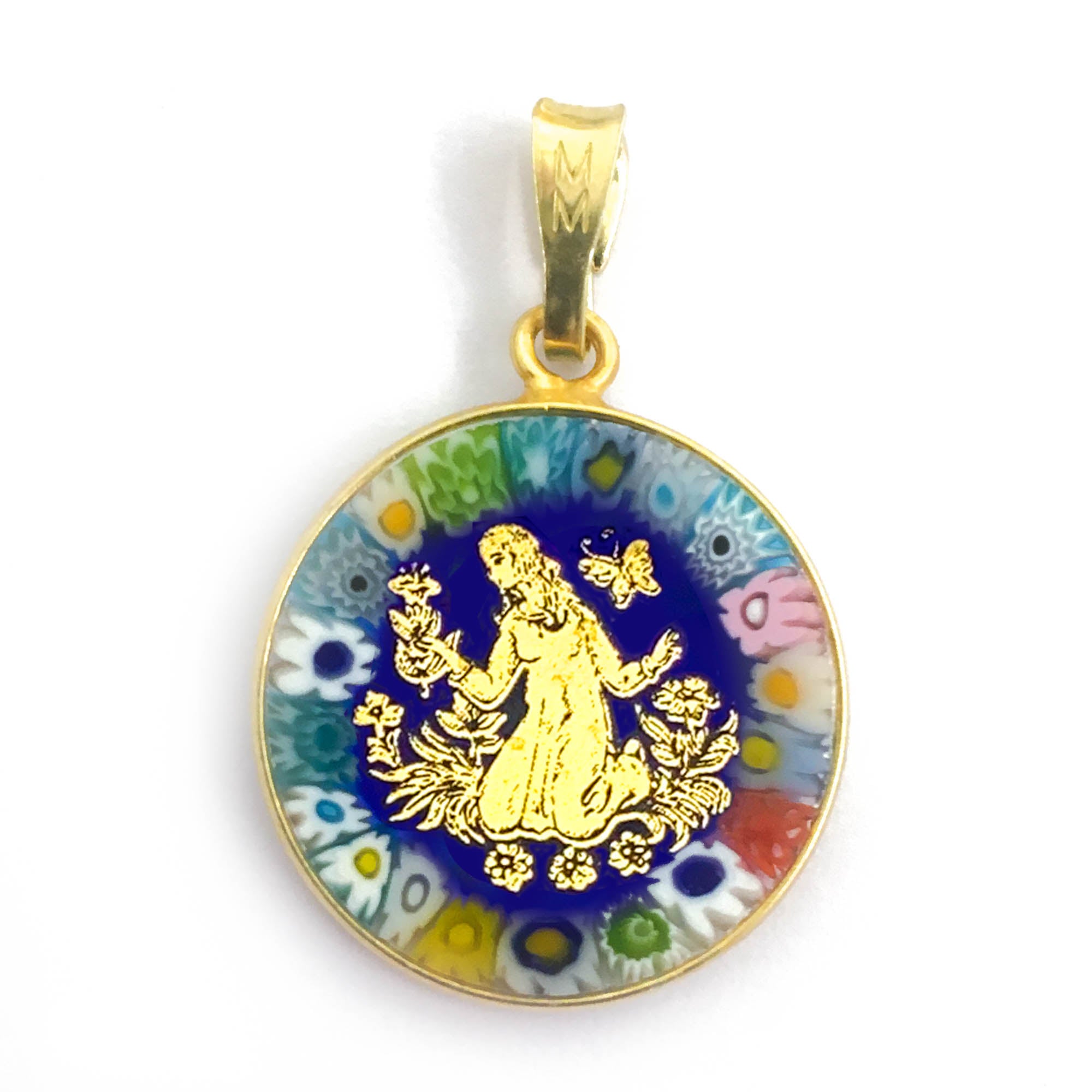 Murrina pendant with Zodiac