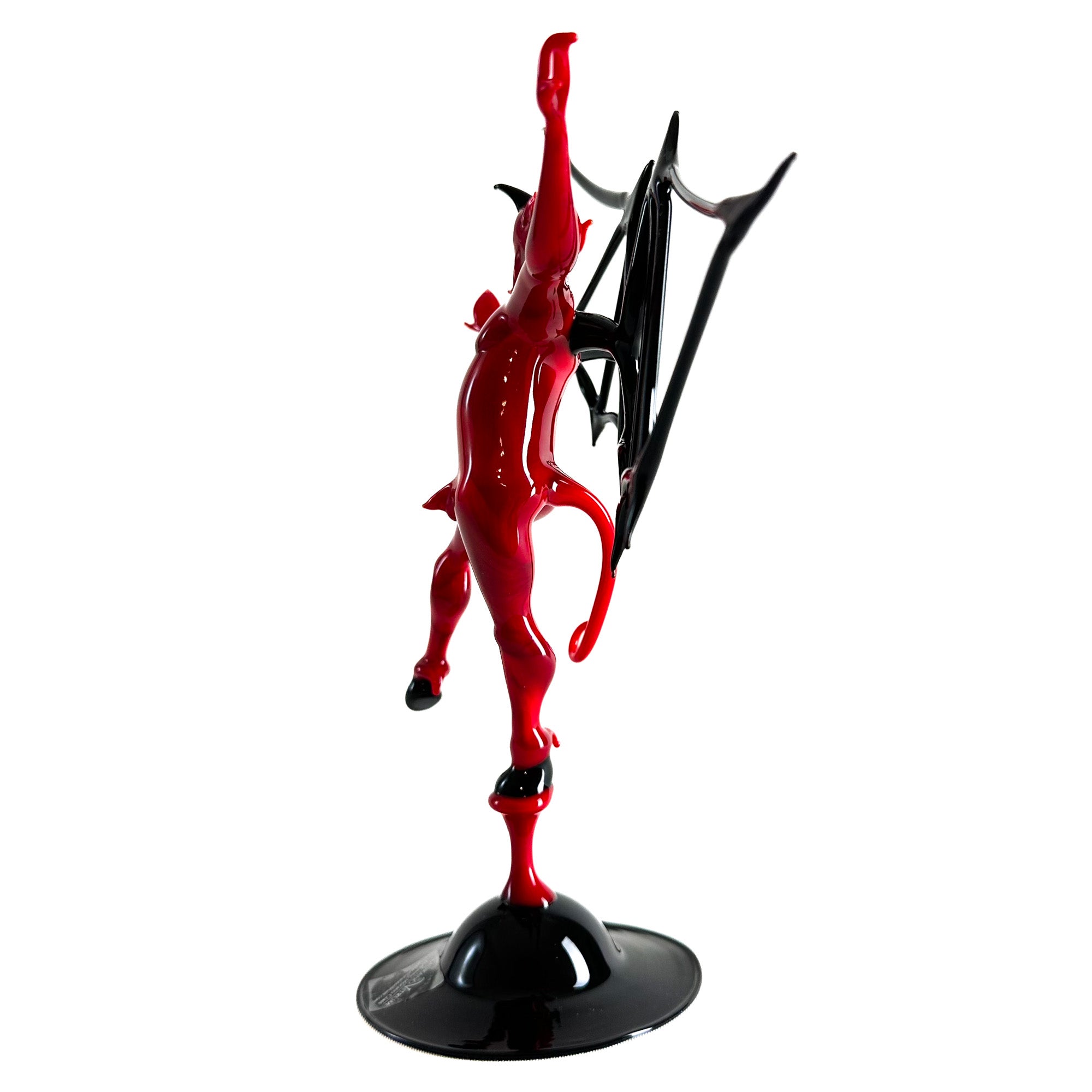 Red Devil with Black Wings - Murano Glass