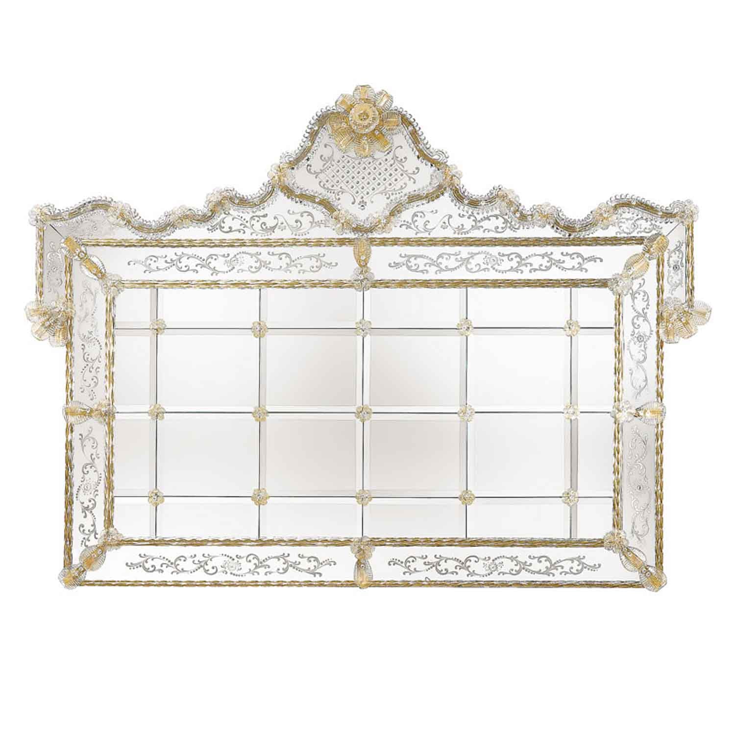 Crystal and Gold Mirror '600 Line CASANOVA Art. 0400