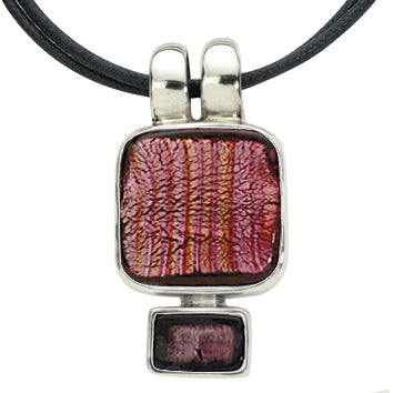 Collier Demucha carré - Rubis