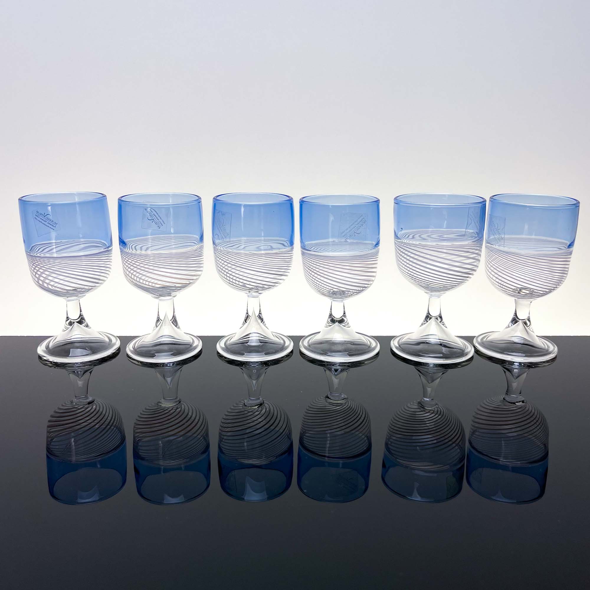 Foscarini Liqueur Glasses , set of six - Murano Glass