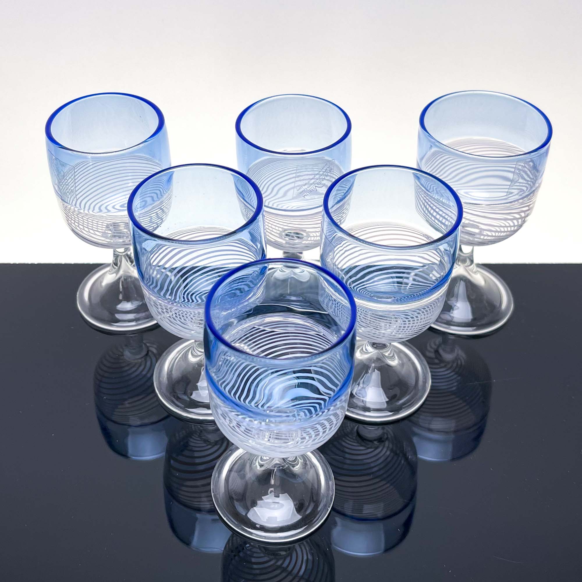 Foscarini Liqueur Glasses , set of six - Murano Glass