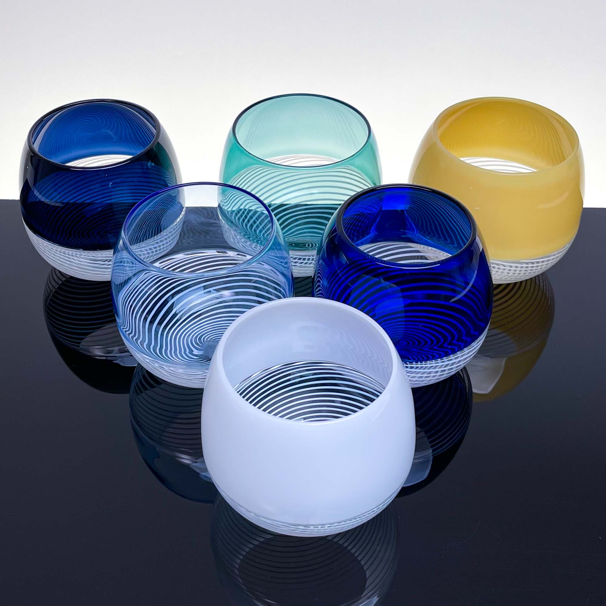 Verres à boire Foscarini, lot de six - Verre de Murano