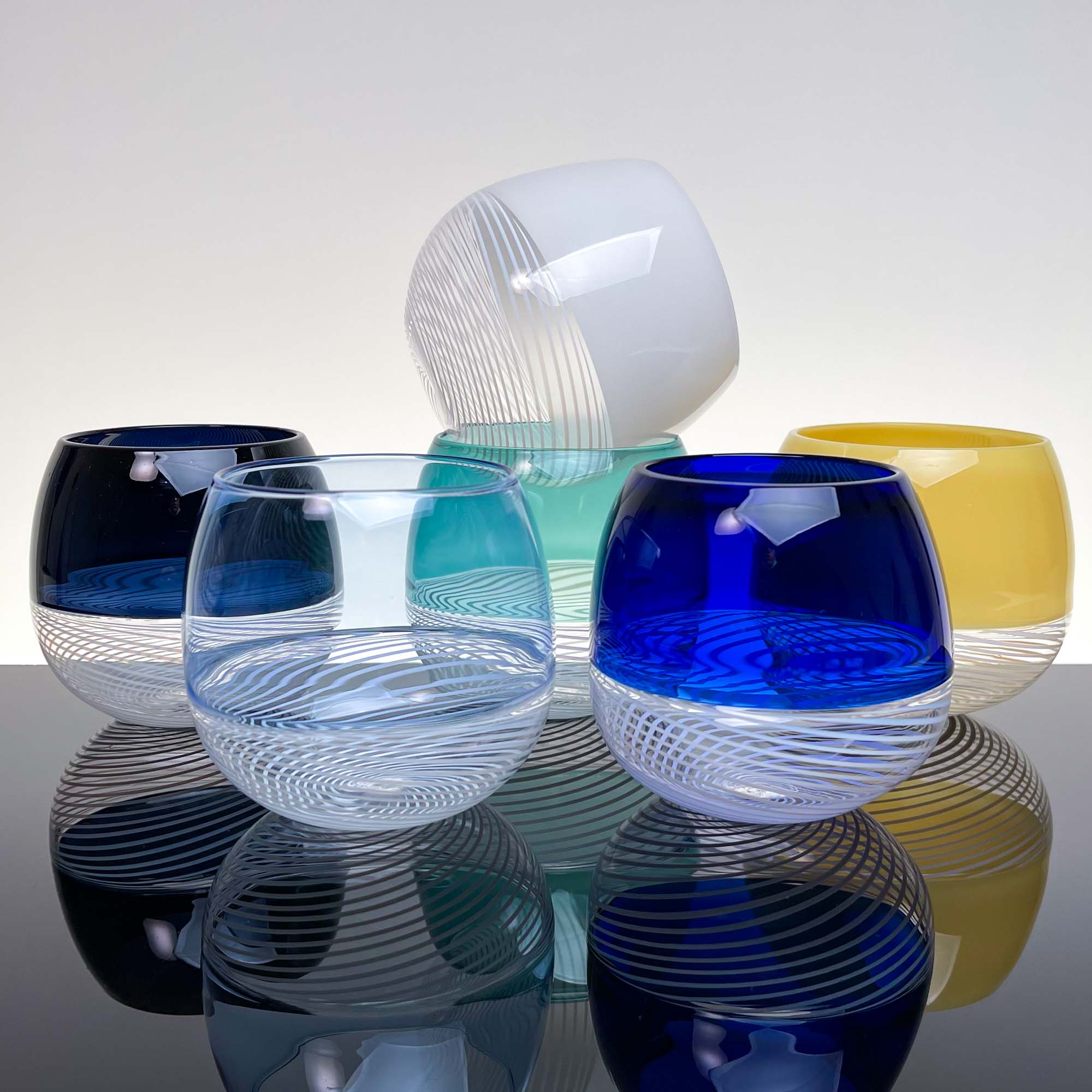 Verres à boire Foscarini, lot de six - Verre de Murano