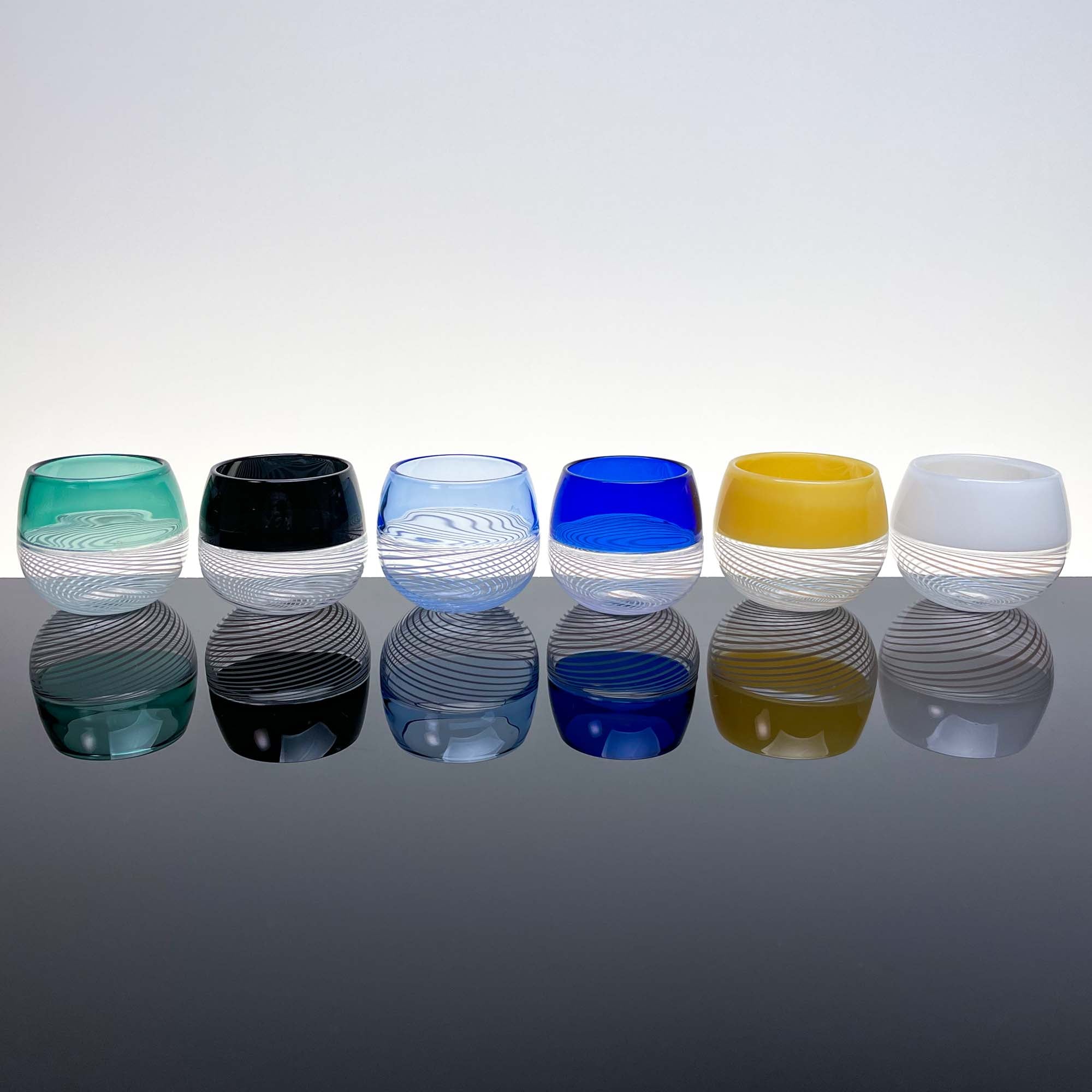 Verres à shot Foscarini, lot de six - Verre de Murano