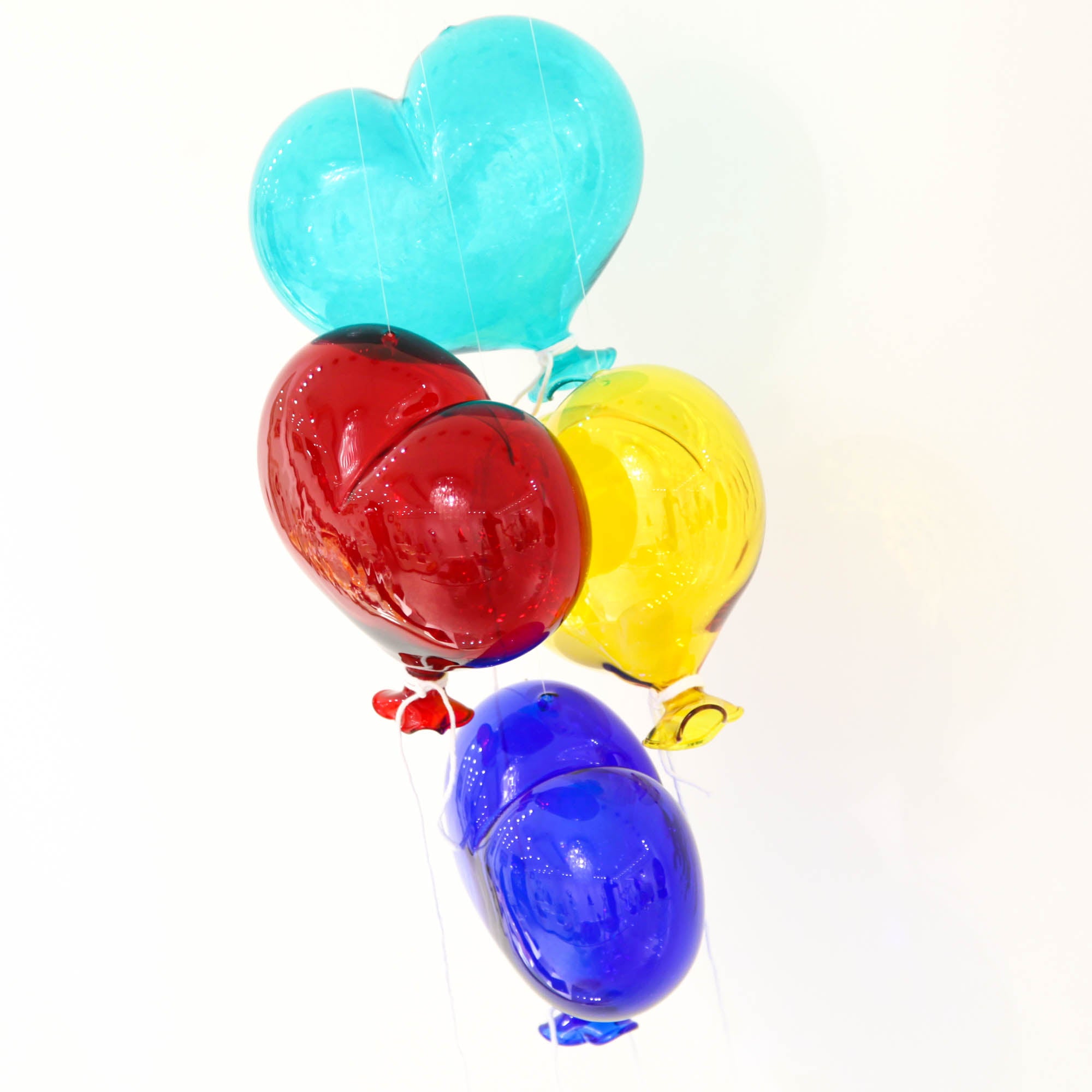 Heart shaped glass balloons - cm 16