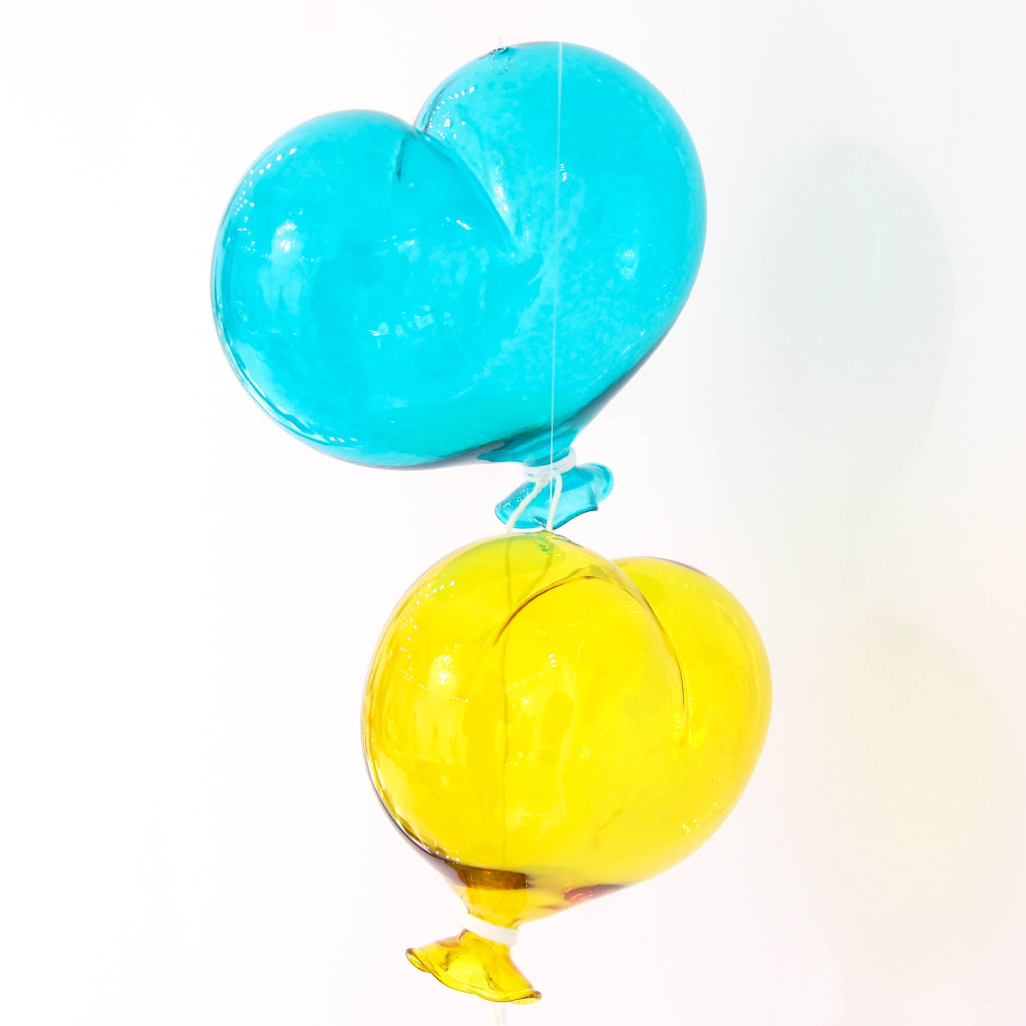 Heart shaped glass balloons - cm 16