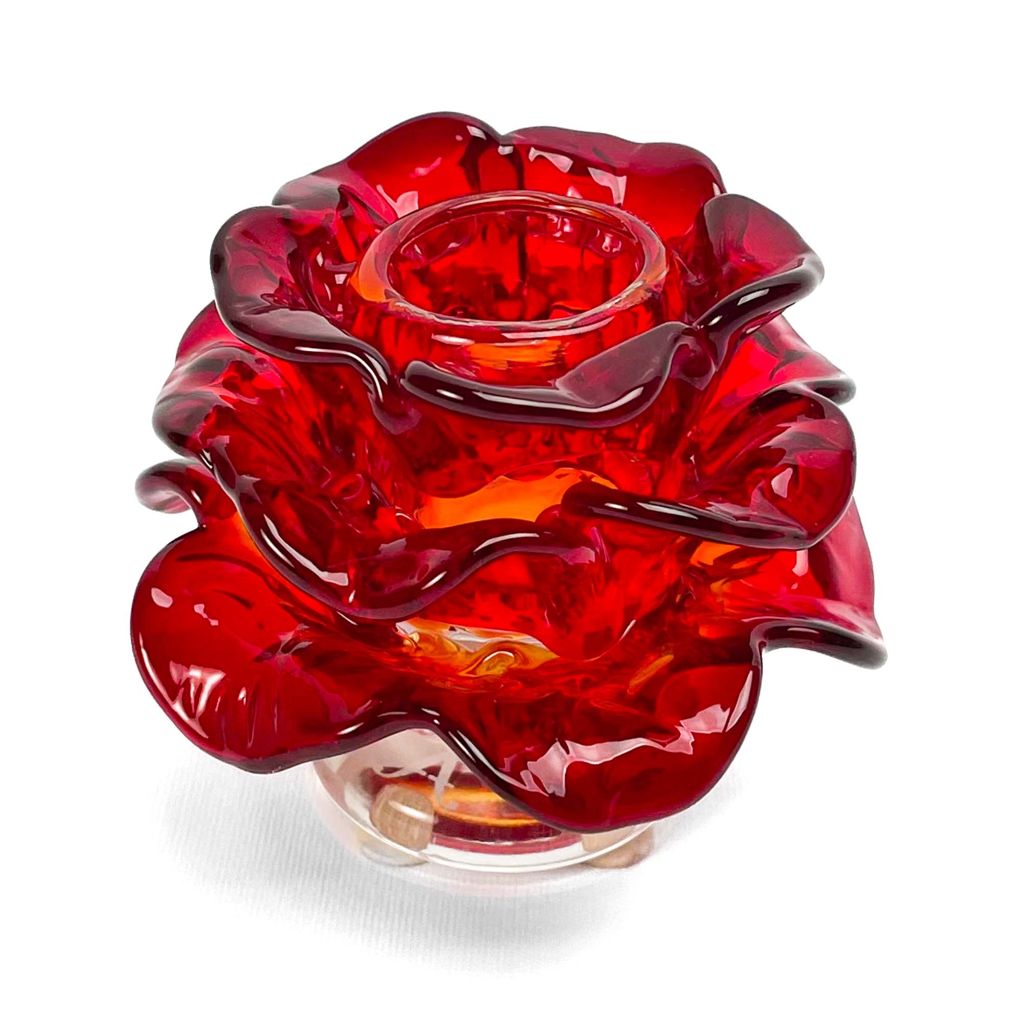 Bougeoir fleur - Verre de Murano