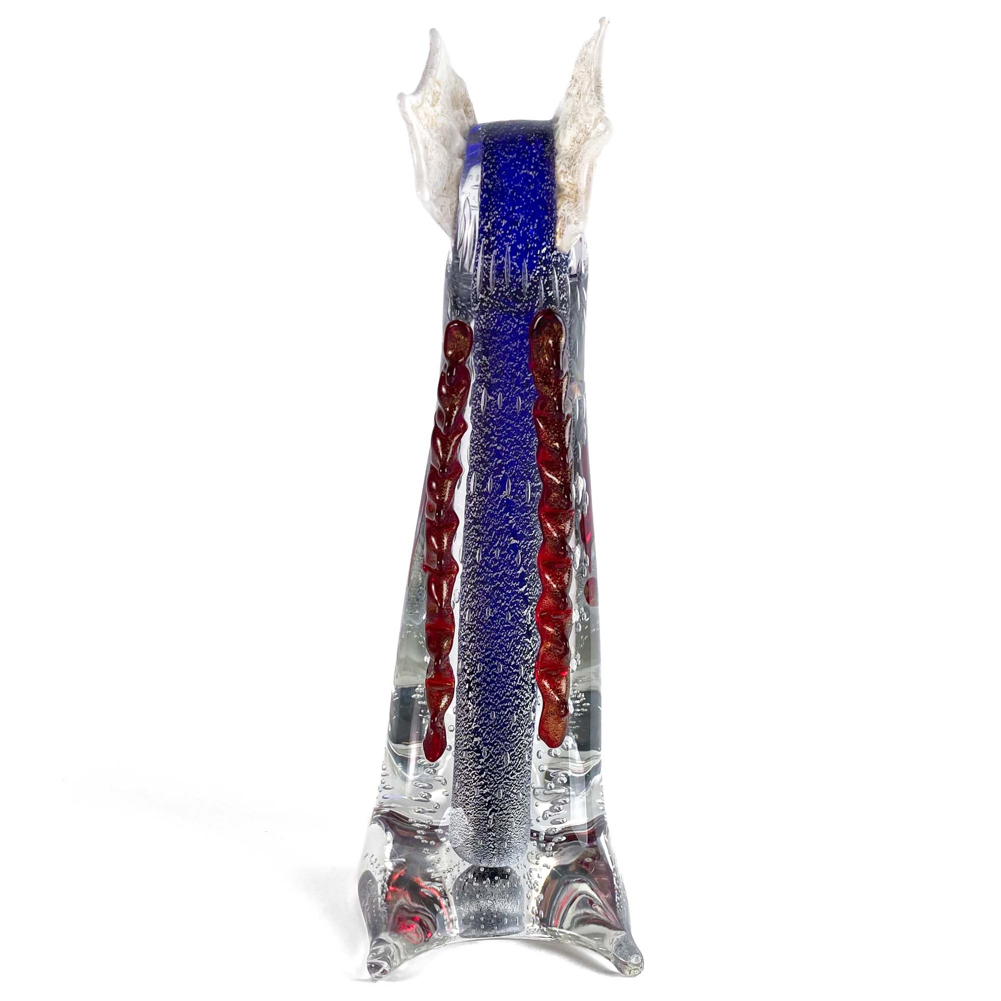 Blue and Red Dragoon - I Lirici - Murano Glass