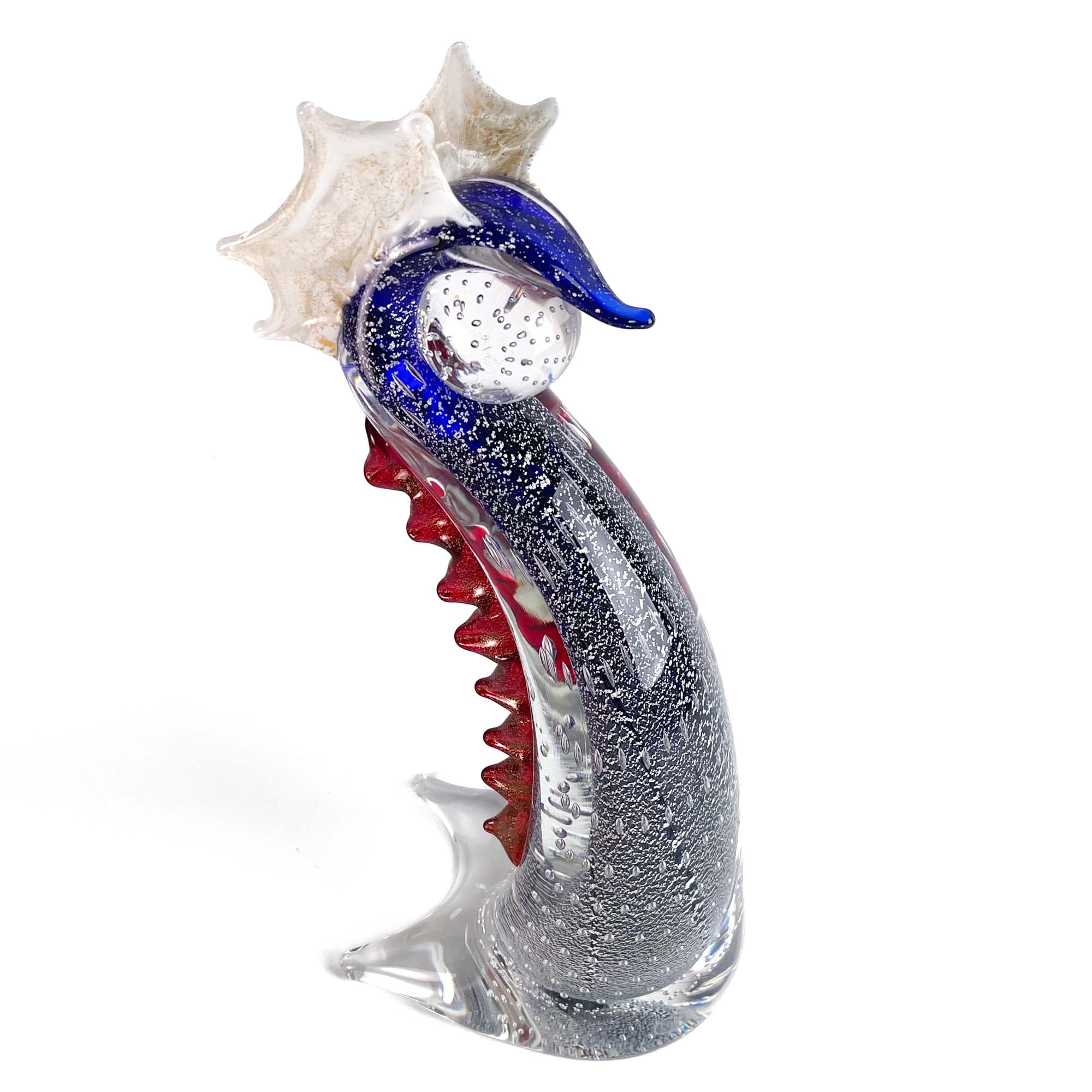 Blue and Red Dragoon - I Lirici - Murano Glass