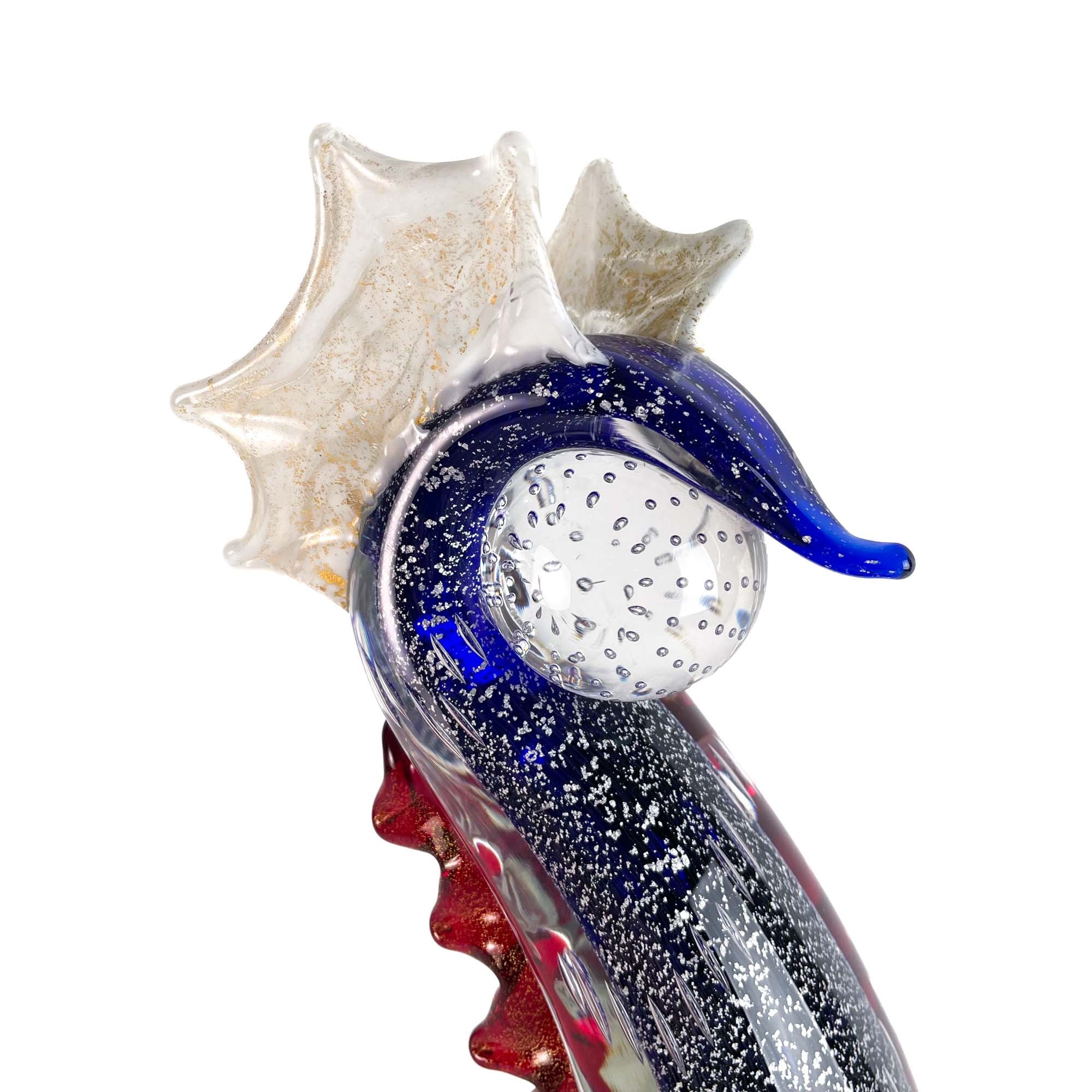 Blue and Red Dragoon - I Lirici - Murano Glass