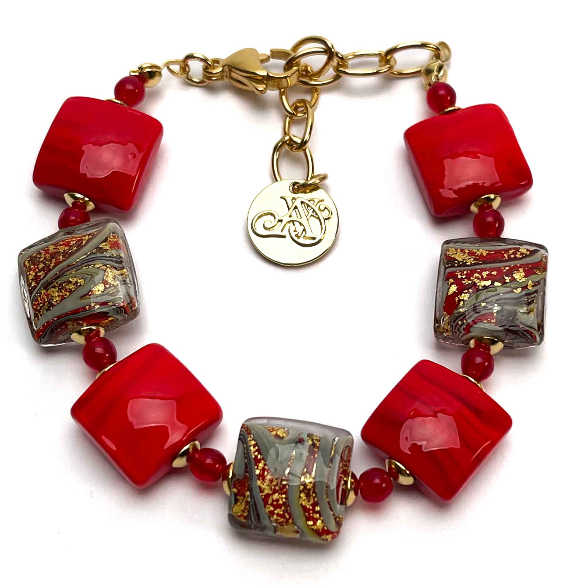 Las Vegas light bracelet -  Murano Glass