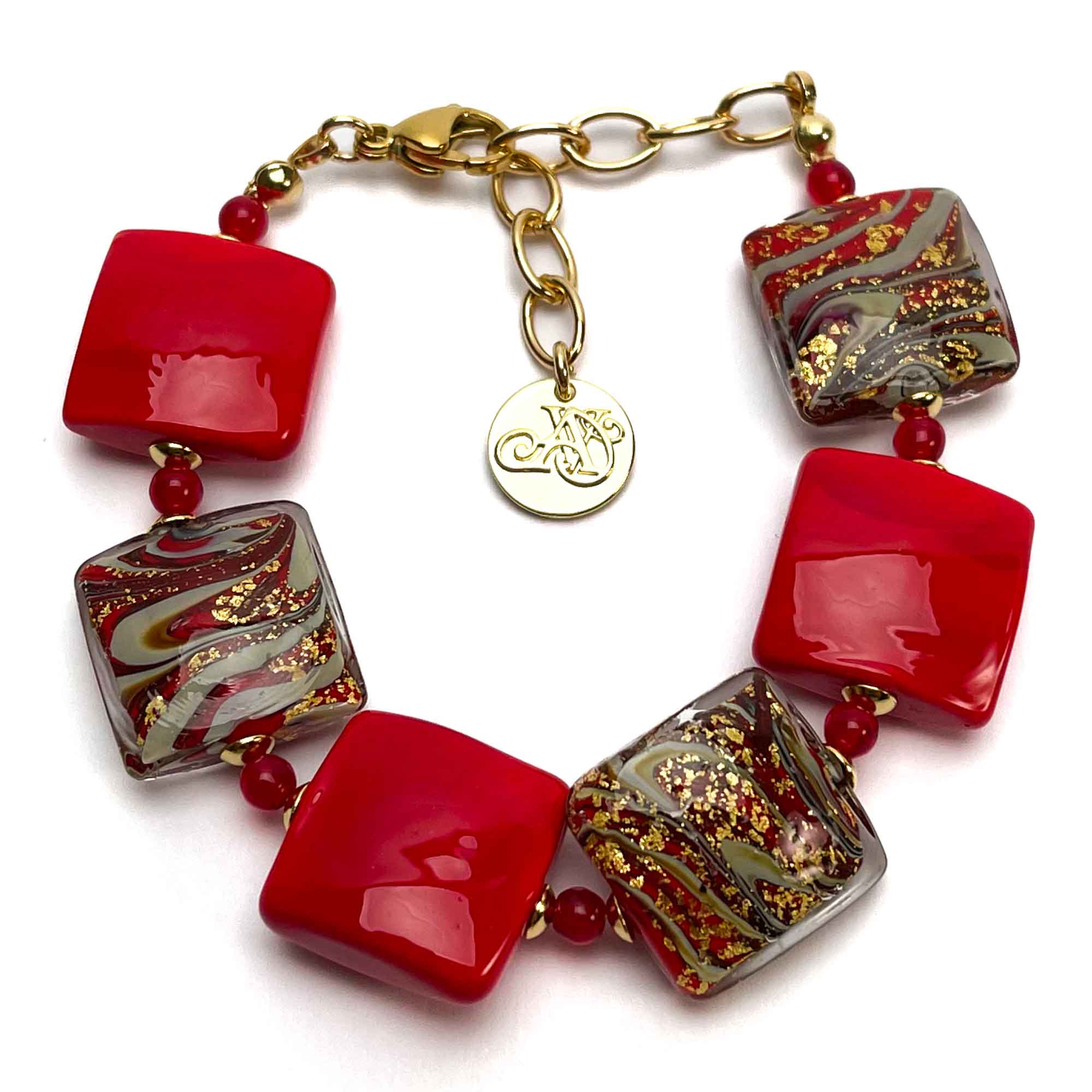 Las Vegas bracelet -  Murano Glass