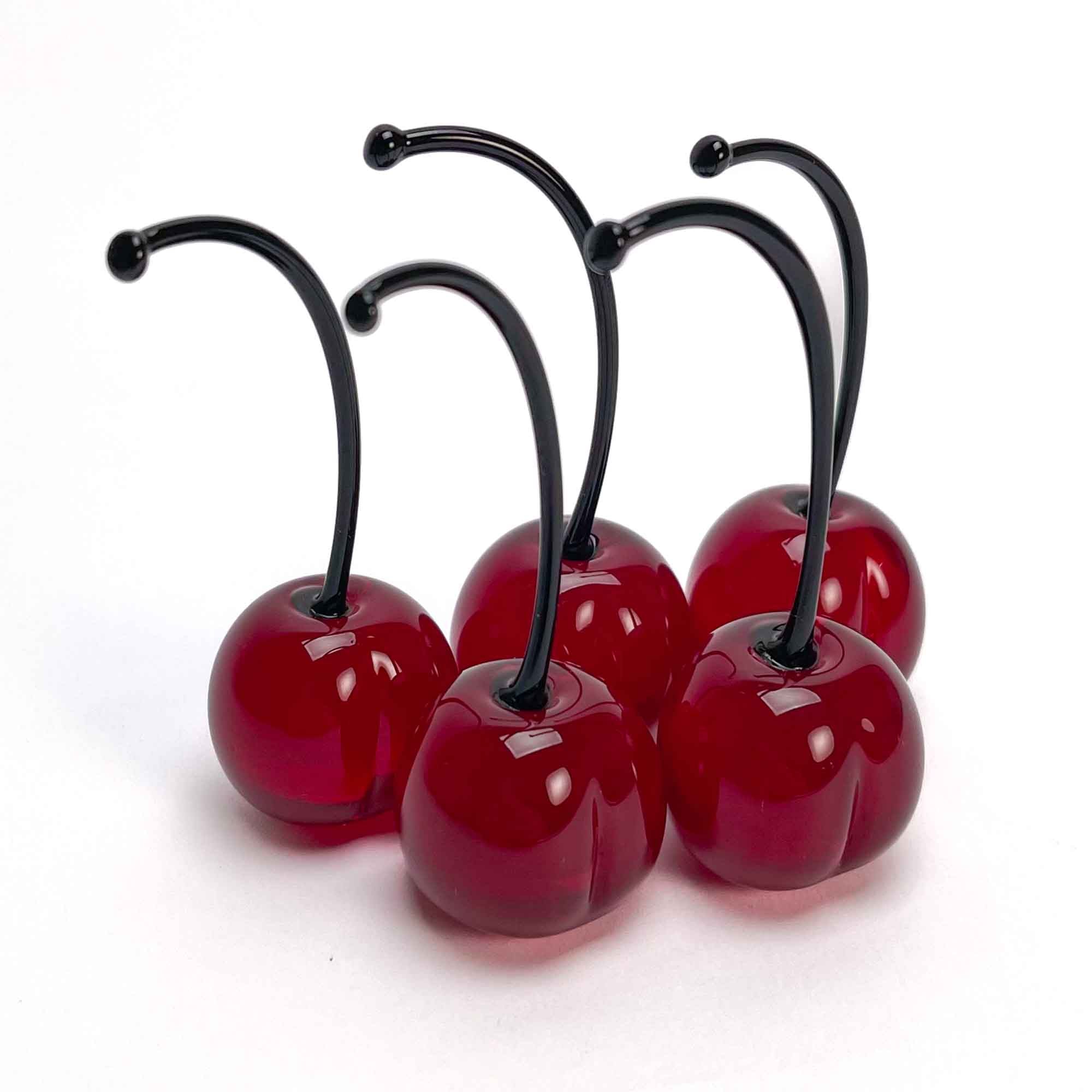 Natural Size Glass Cherries