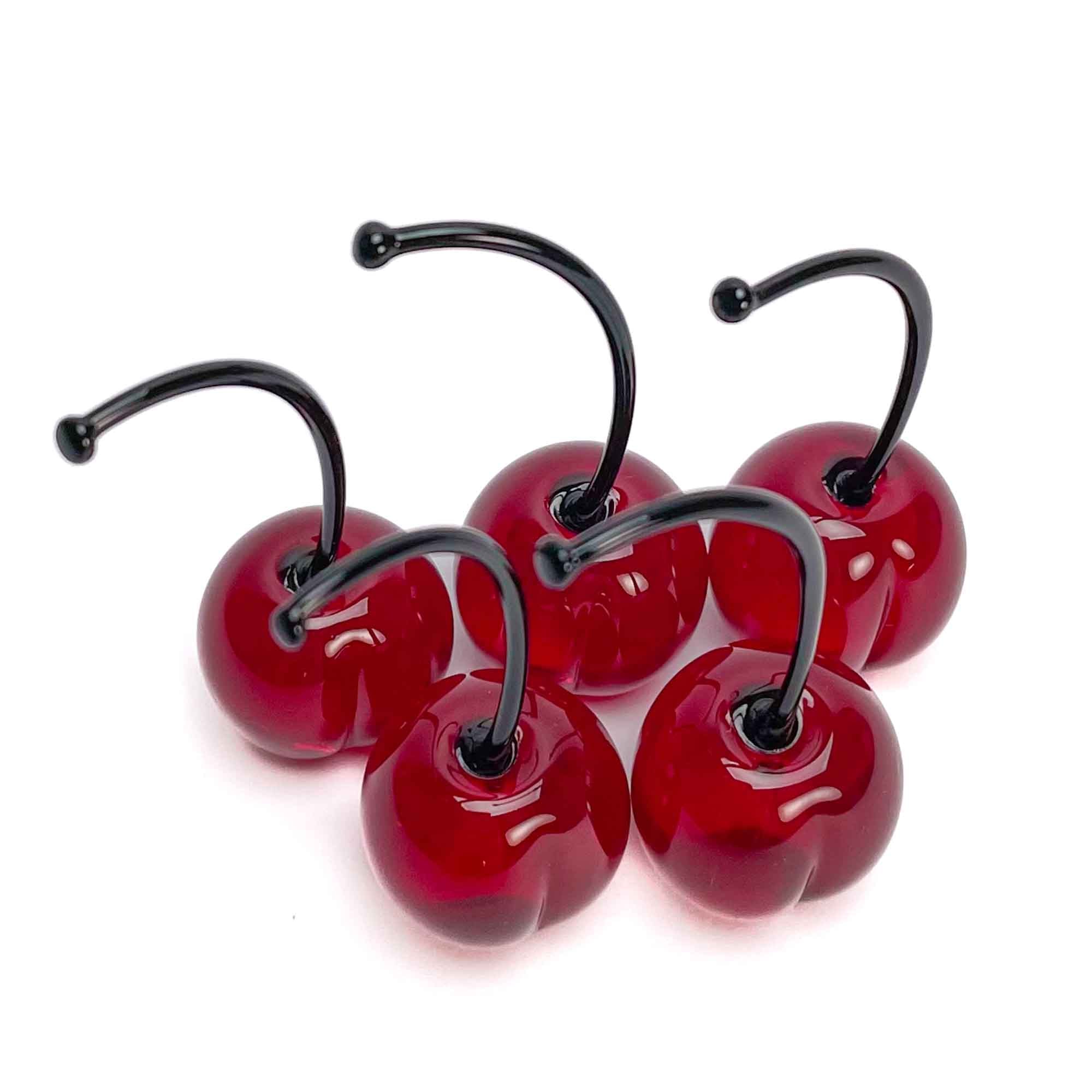 Natural Size Glass Cherries