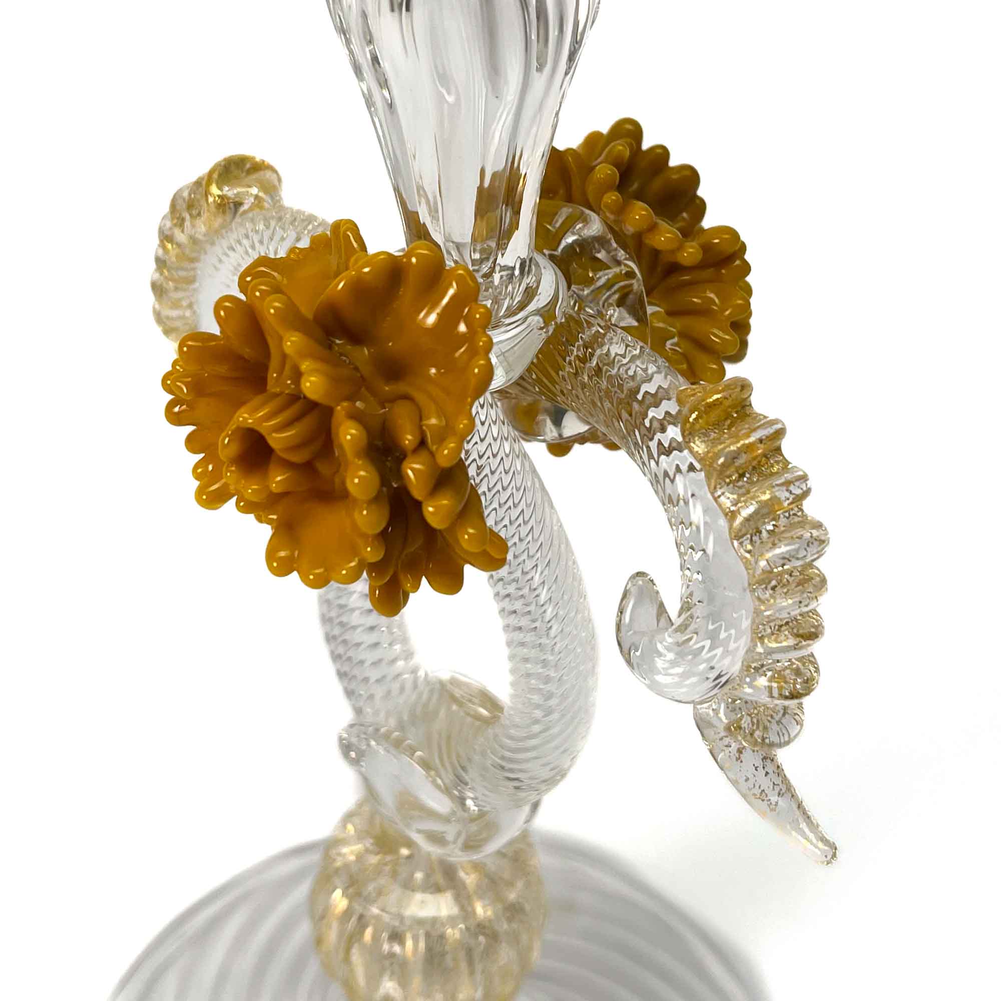 Clear Blown Glass Goblet - Murano Glass