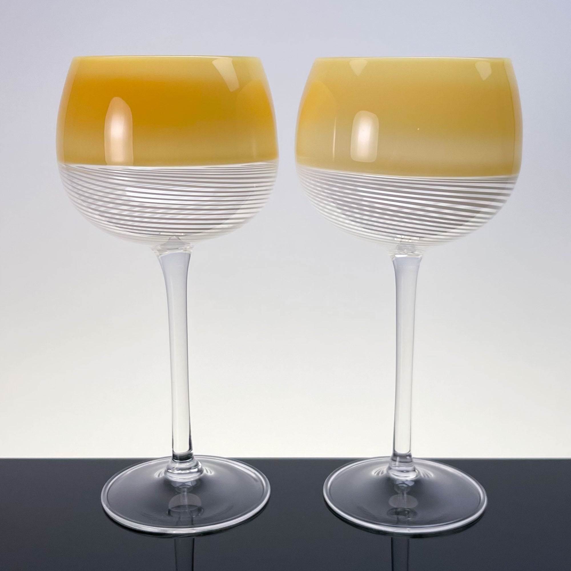 Foscarini wine glasses, set of two - Murano Glass