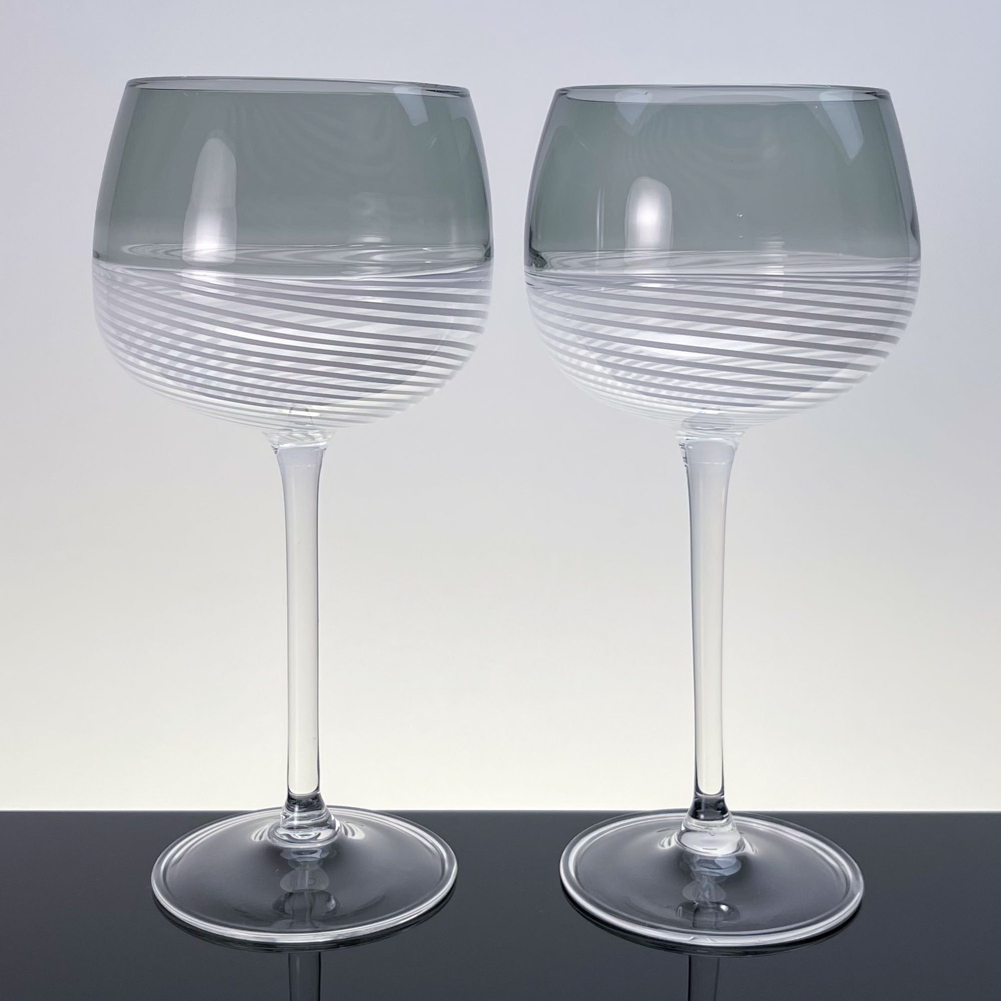 Foscarini wine glasses, set of two - Murano Glass