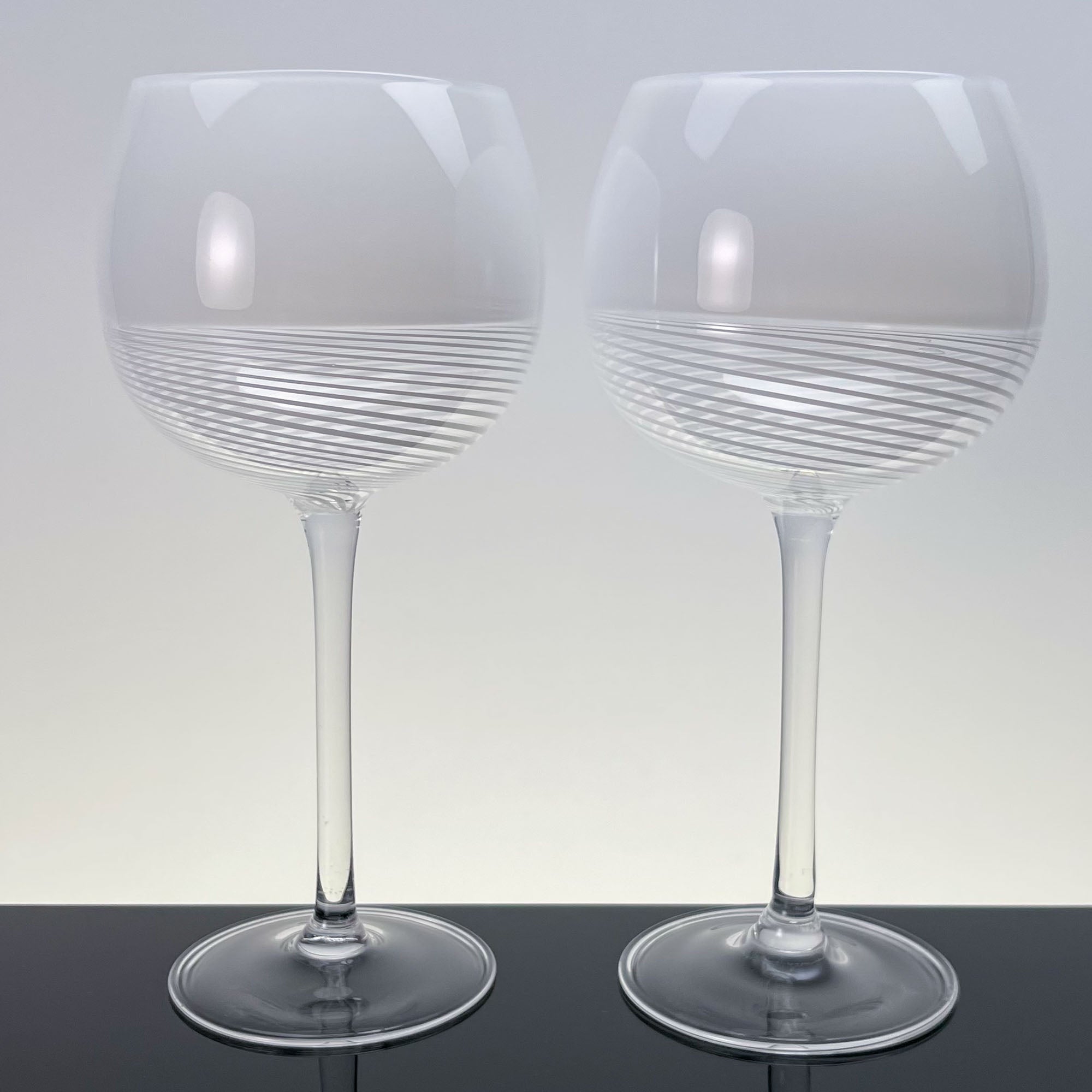 Foscarini wine glasses, set of two - Murano Glass