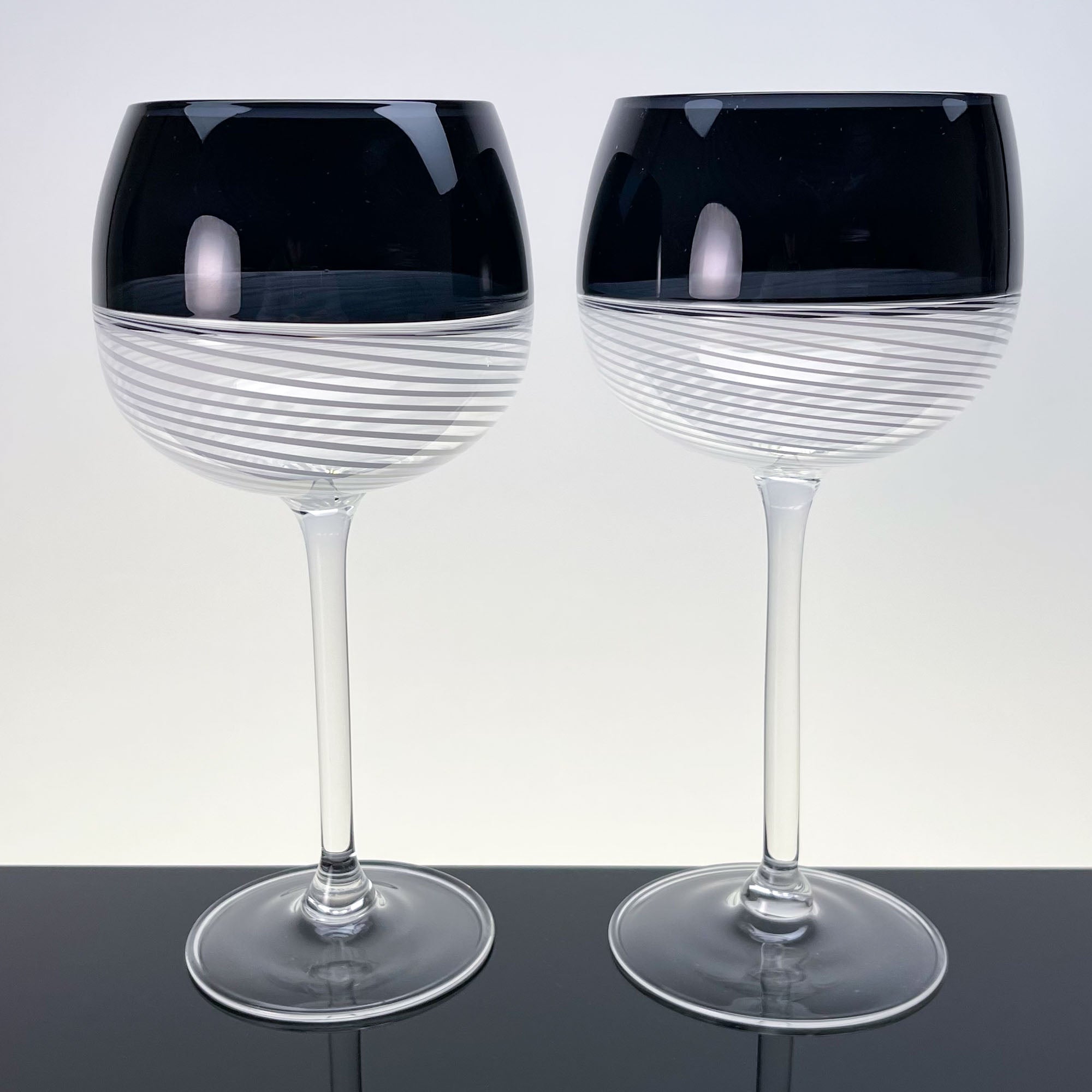 Foscarini wine glasses, set of two - Murano Glass