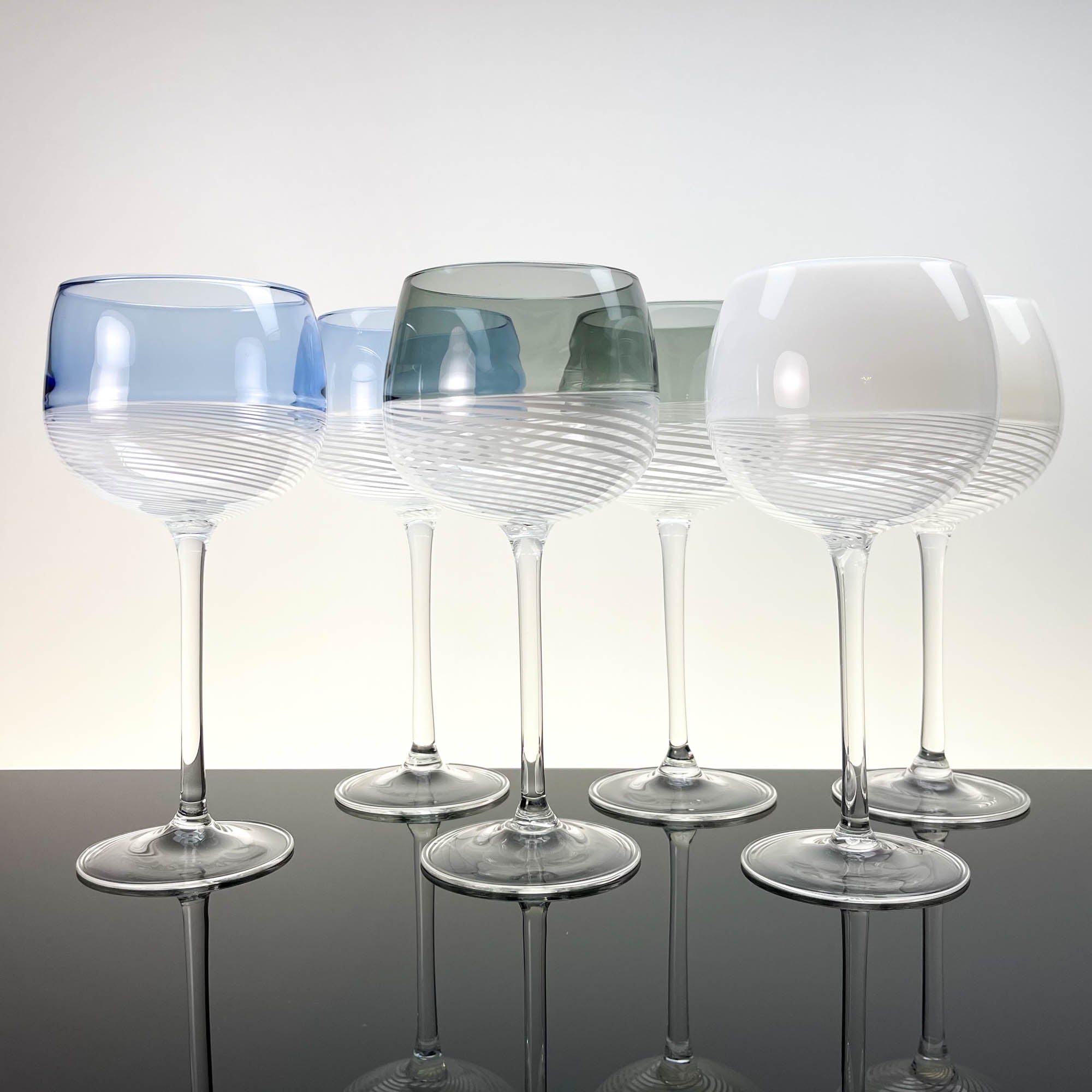 Foscarini wine glasses, set of two - Murano Glass