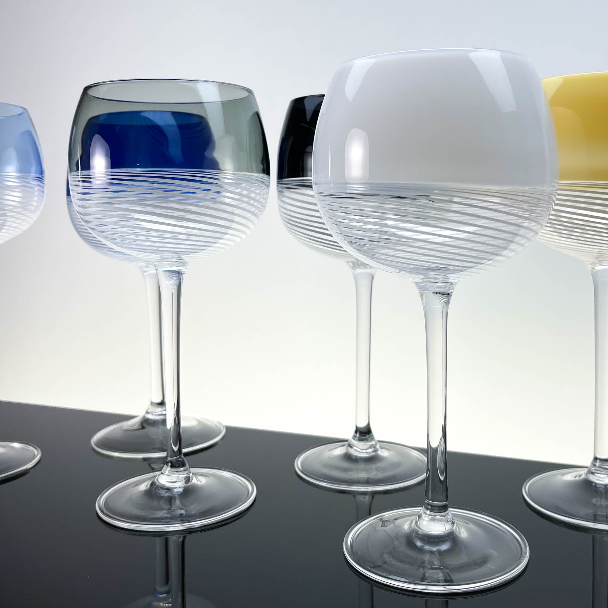 Verres à vin Foscarini, lot de deux - Verre de Murano