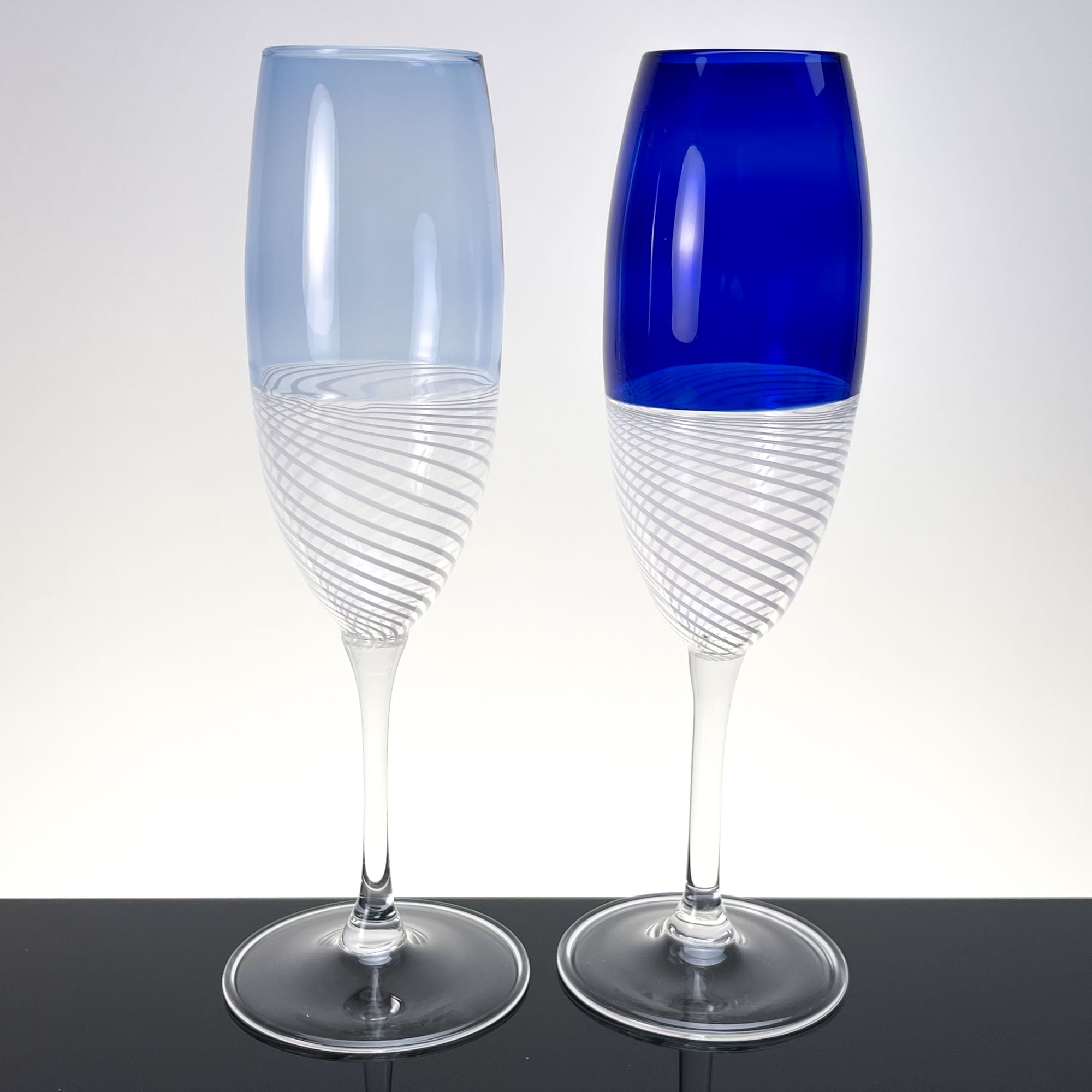 Prosecco & champagne Foscarini glasses, set of two - Murano Glass