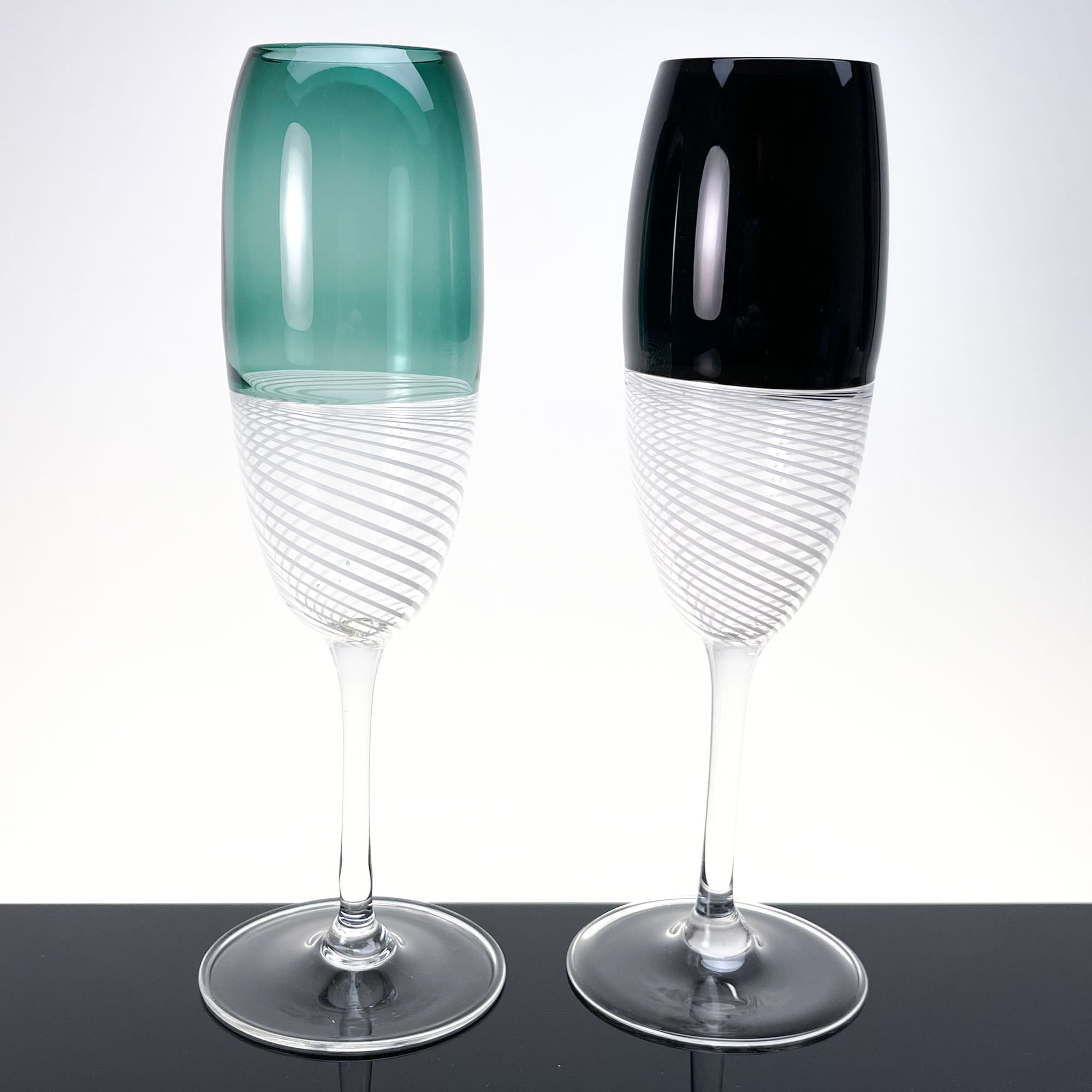 Prosecco & champagne Foscarini glasses, set of two - Murano Glass