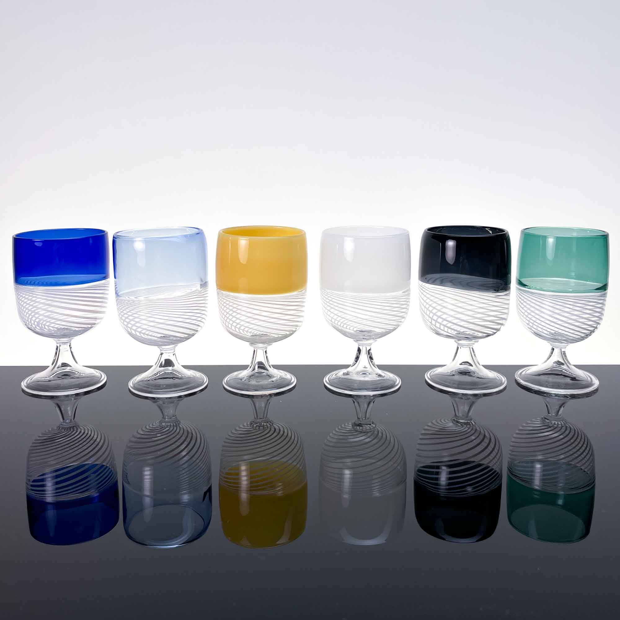 Foscarini Liqueur Glasses , set of six - Murano Glass