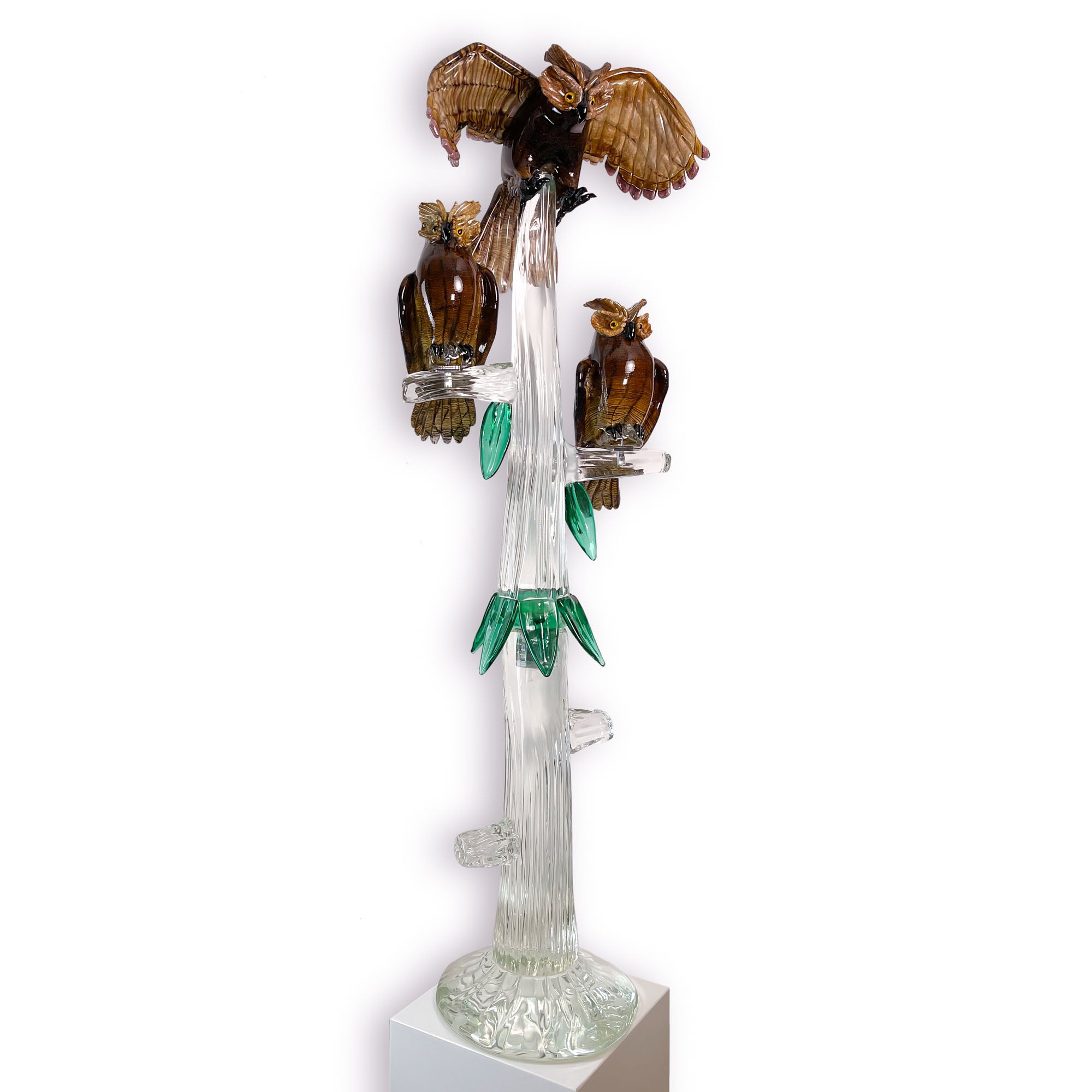 Owl Tree - Murano Glass