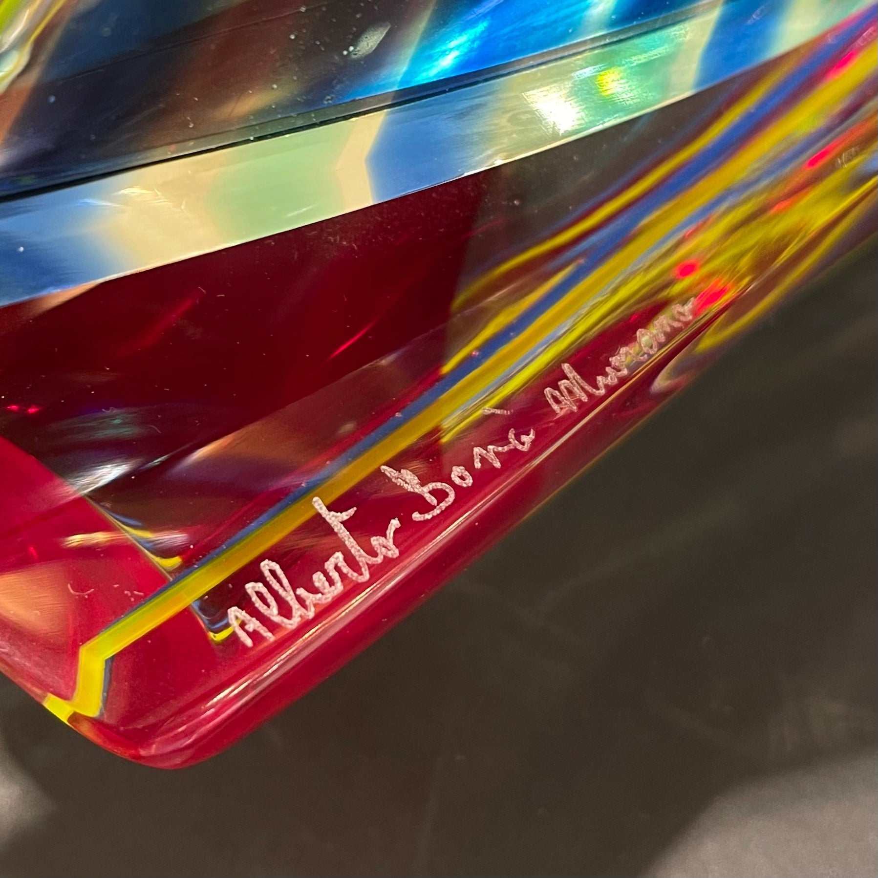 Sailboat with striped sails | Murano Glass