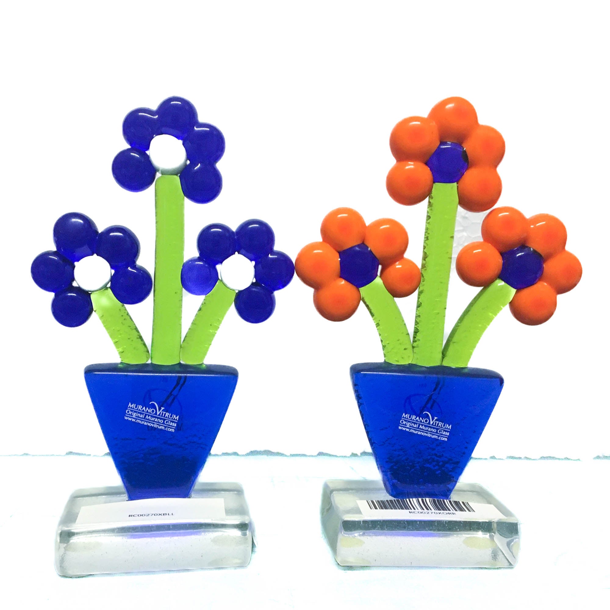 Colorful Flowers - Murano glass