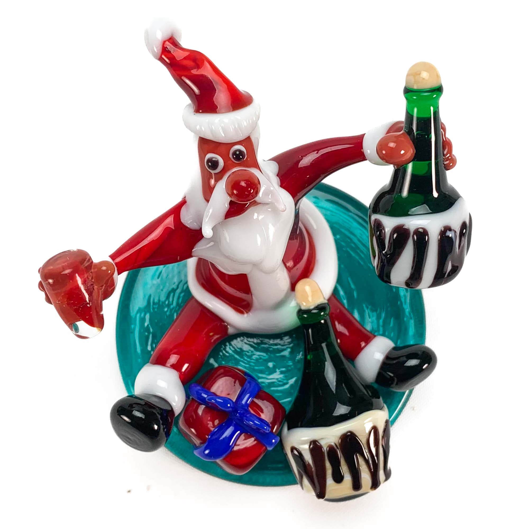 drunk santa claus - christmas