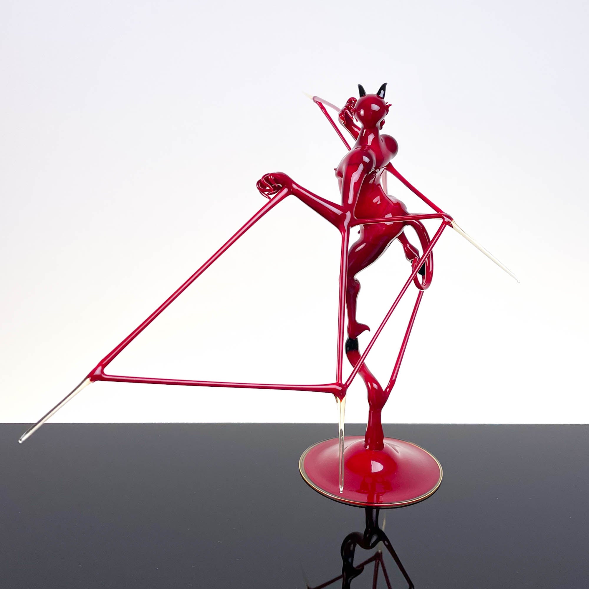 Red Flying devil - Murano Glass