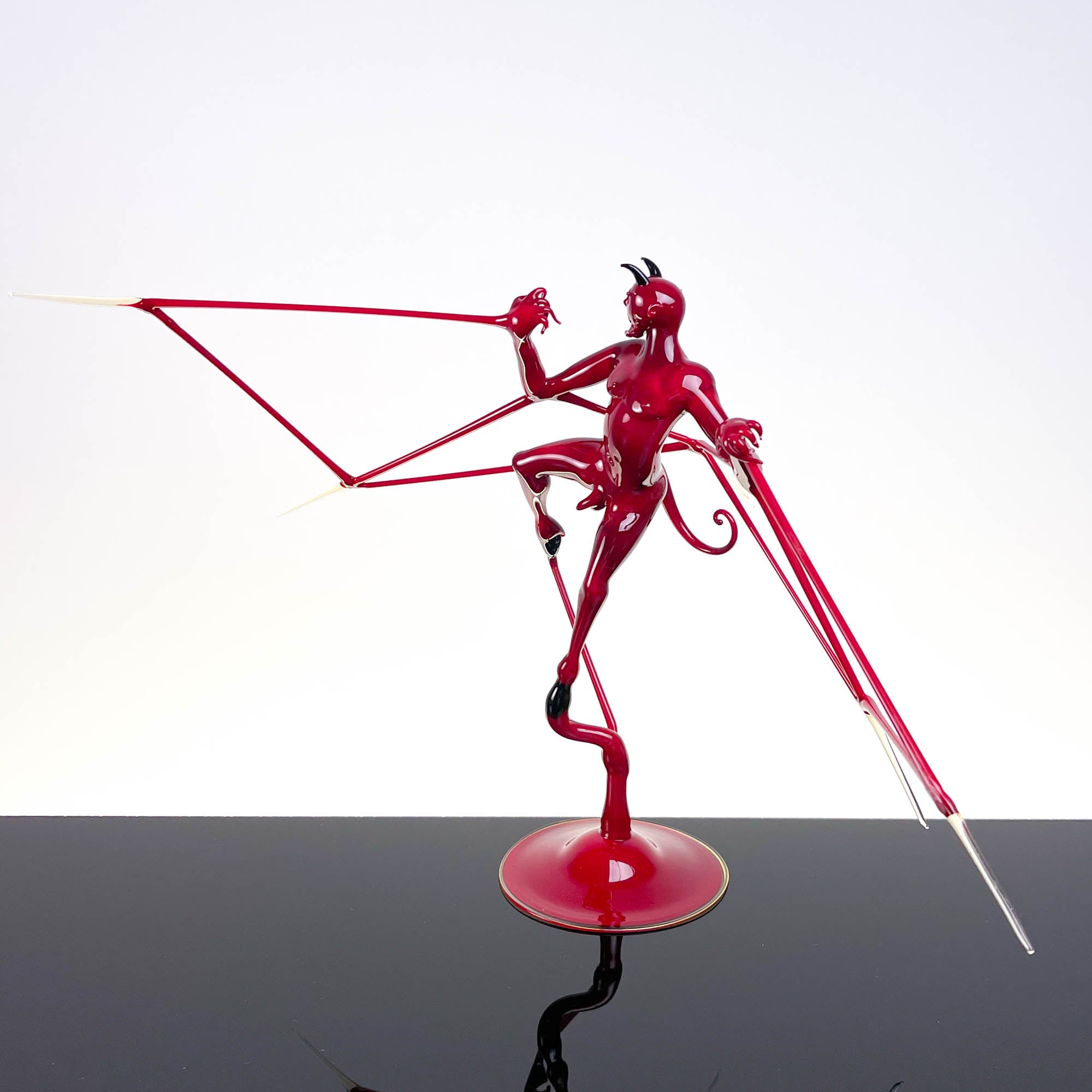 Red Flying devil - Murano Glass