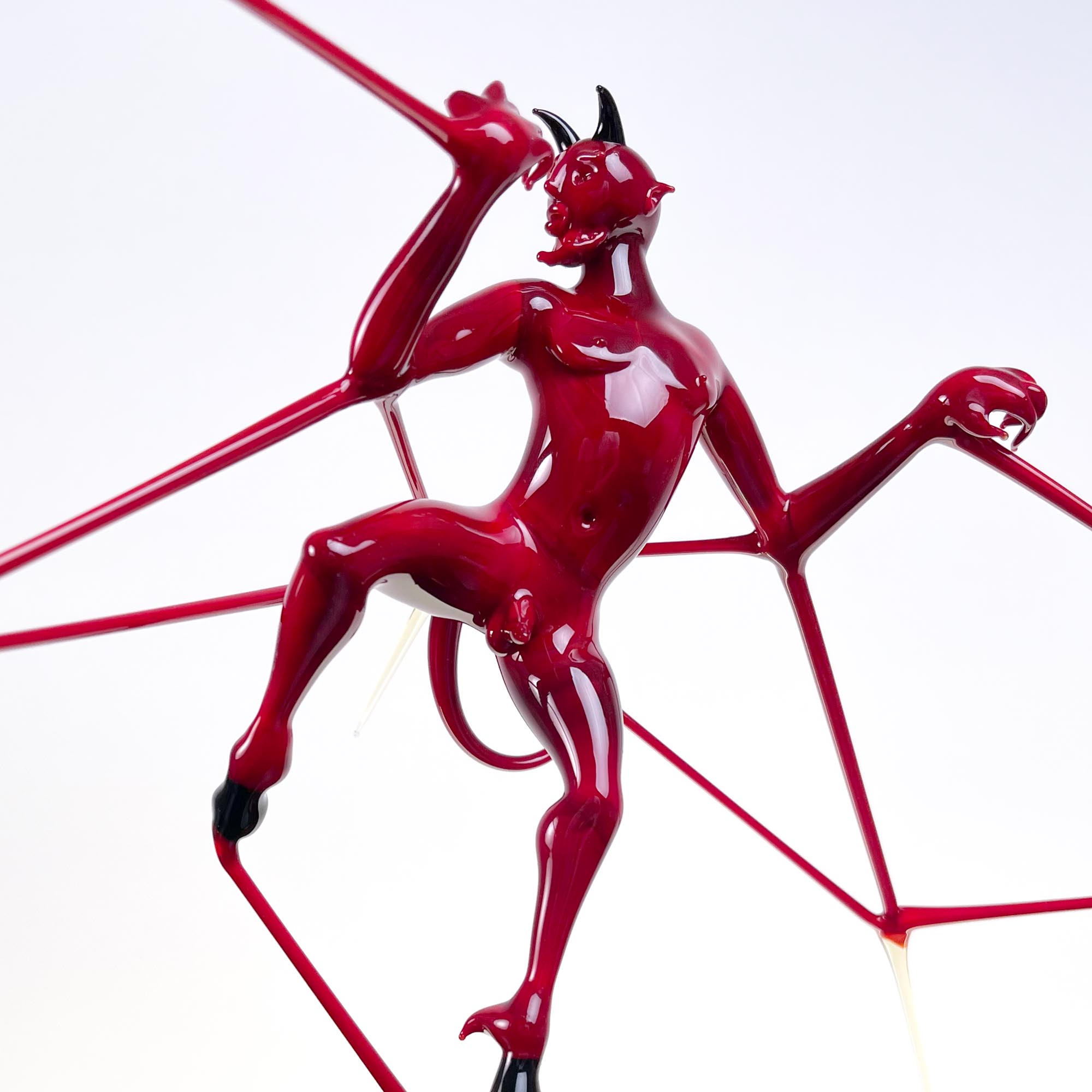 Red Flying devil - Murano Glass