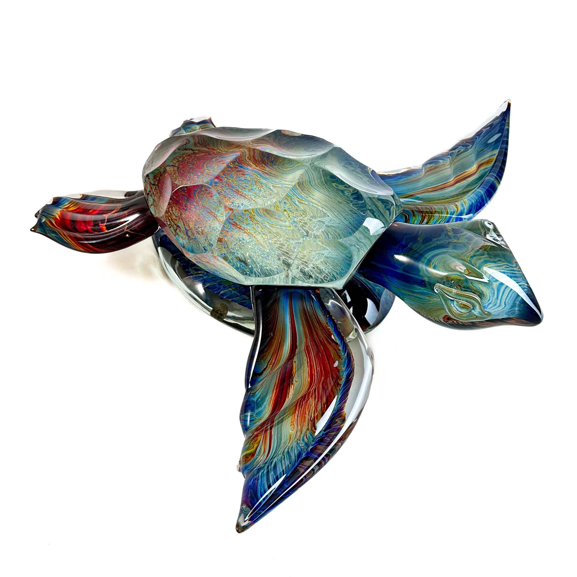 Tortue de mer - Grande - Verre de Murano authentique