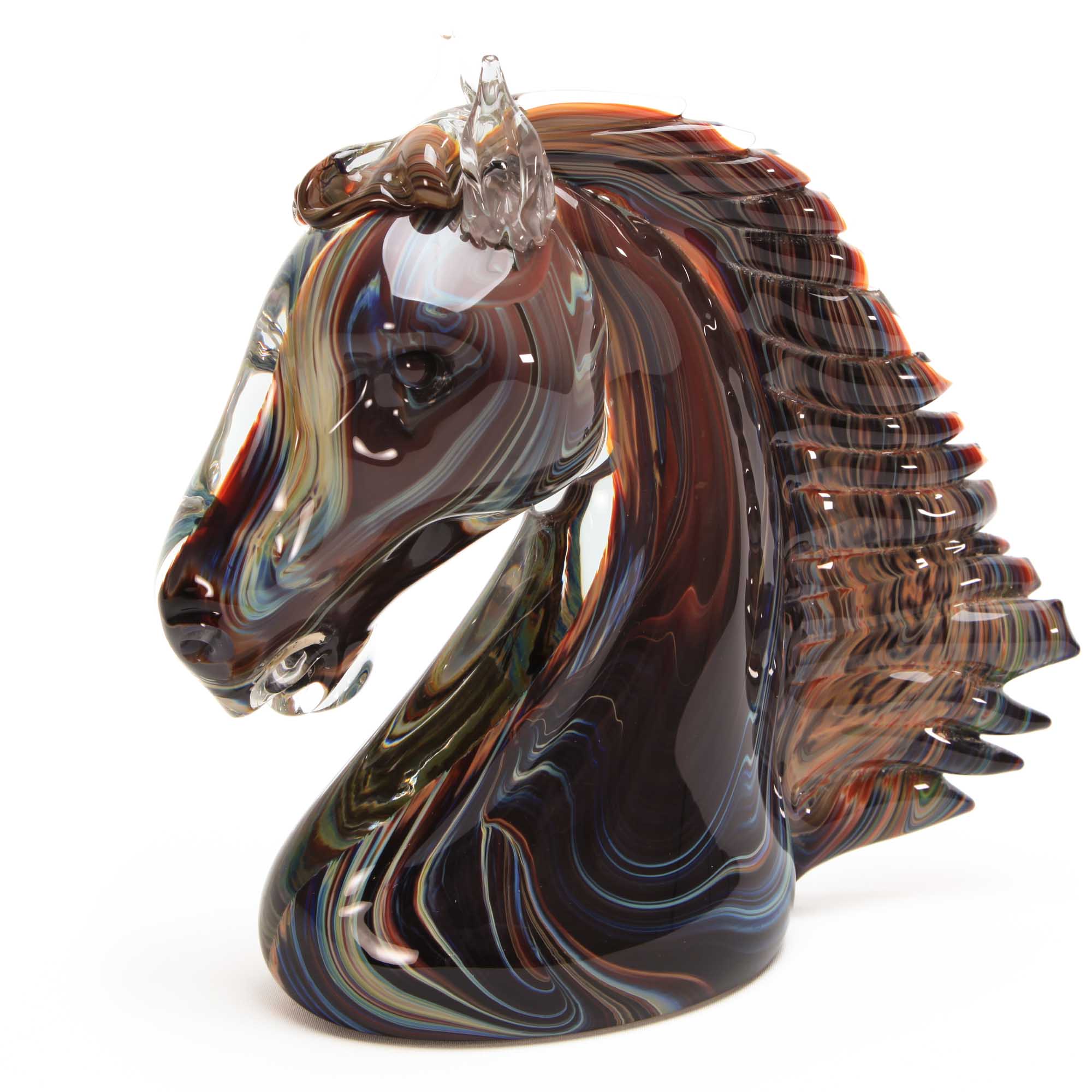 cavallo vetro di murano calcedonio chalcedony