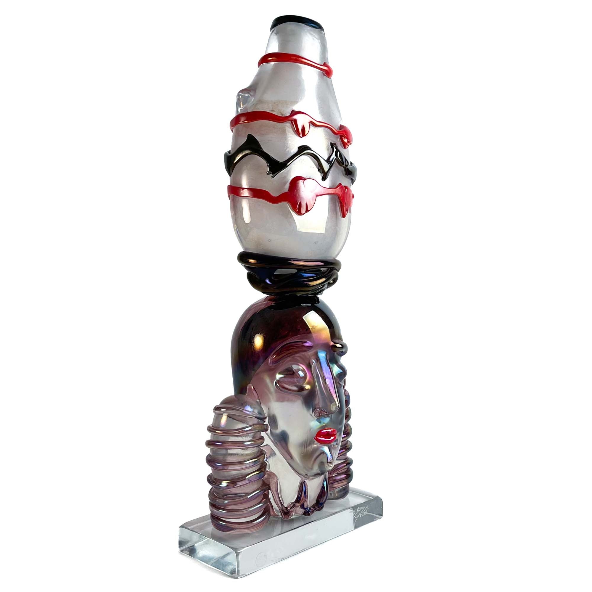 Totem "Porteur d'eau" - Verre de Murano