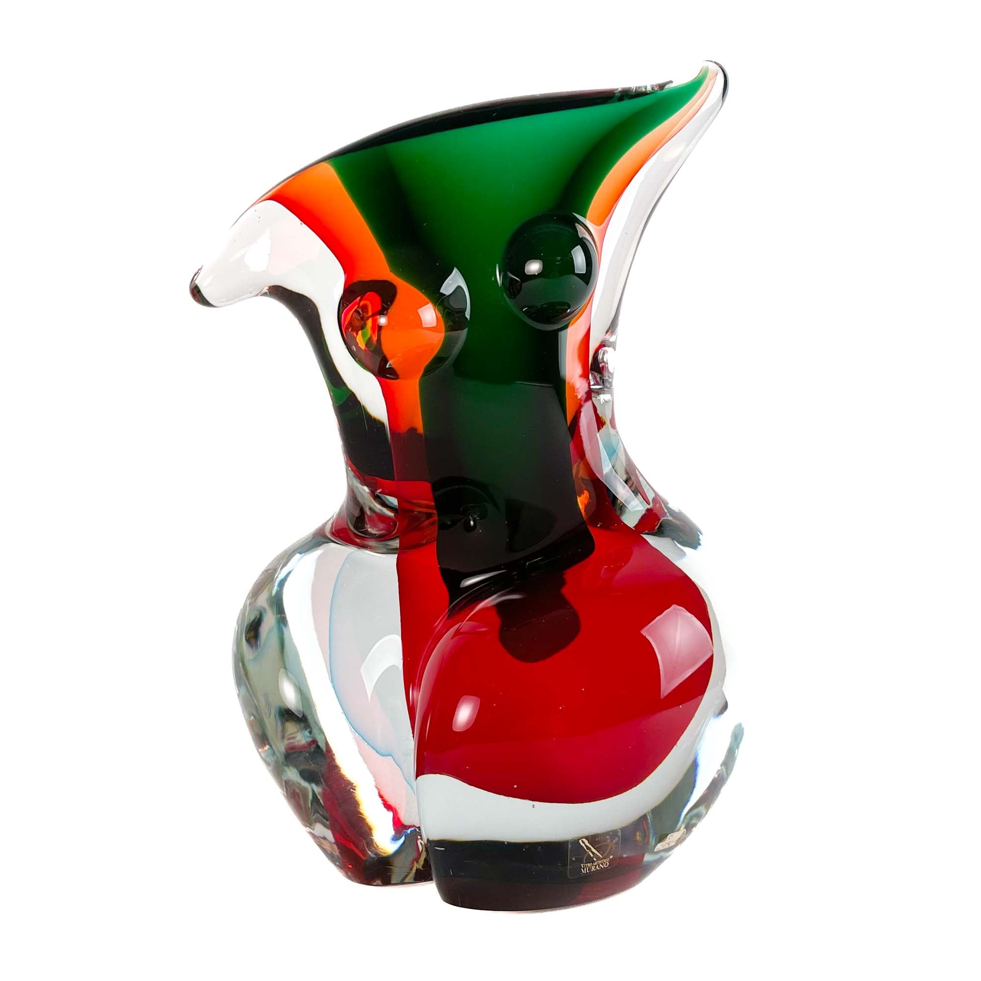 Torso Sbruffi Rosso e Verde - Vetro di Murano