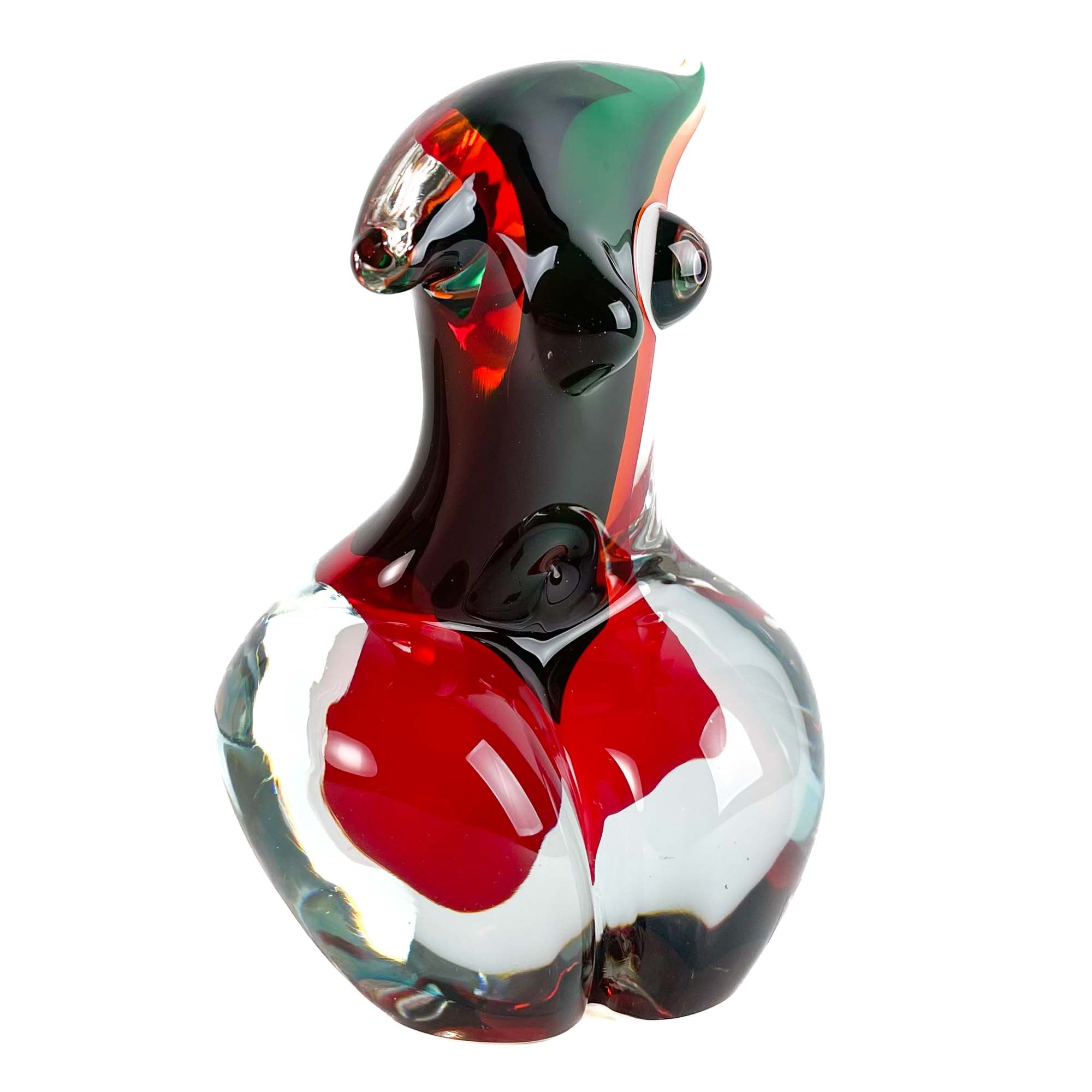 Torso Sbruffi Red and Green - Murano Glass