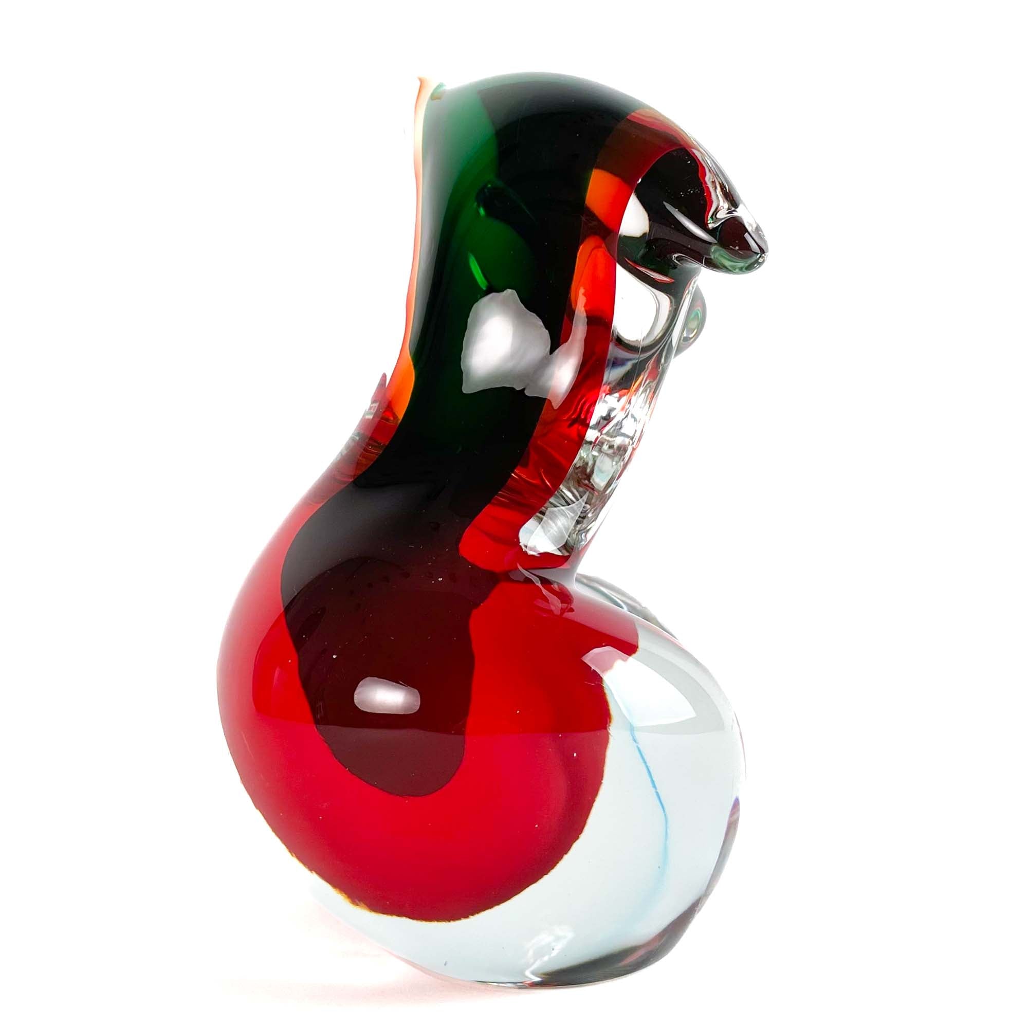 Torso Sbruffi Red and Green - Murano Glass