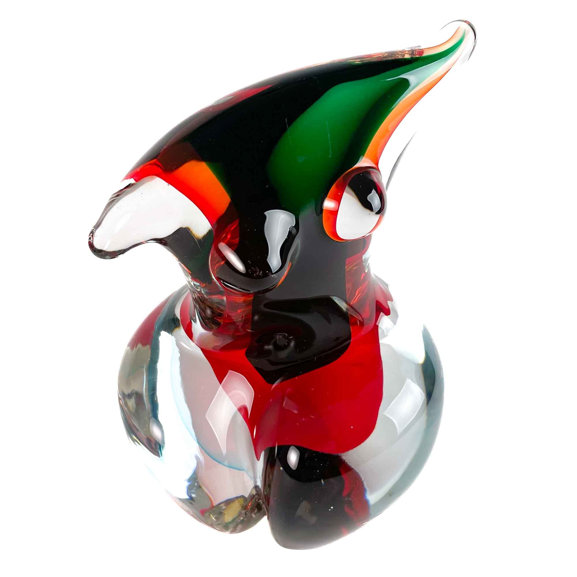 Torso Sbruffi Red and Green - Murano Glass