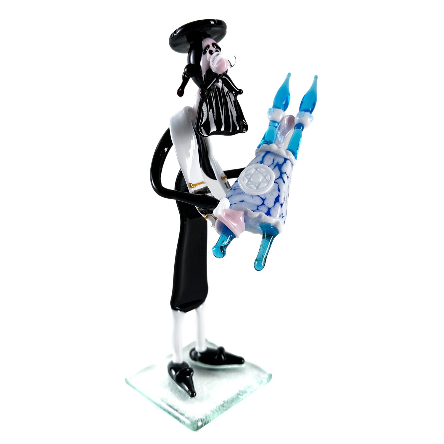 Figurine de rabbin avec Torah