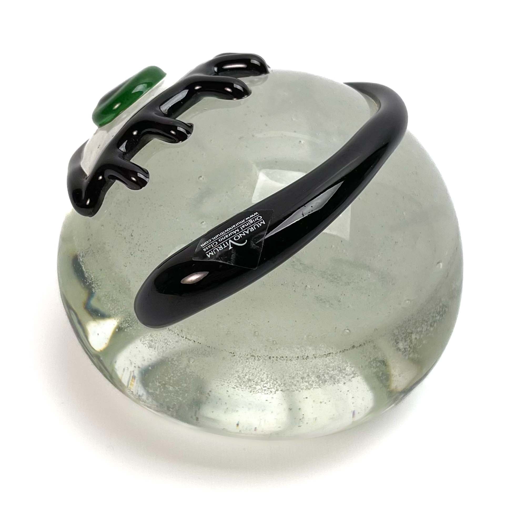 Eye with luminescent base paperweight - Murano Glass