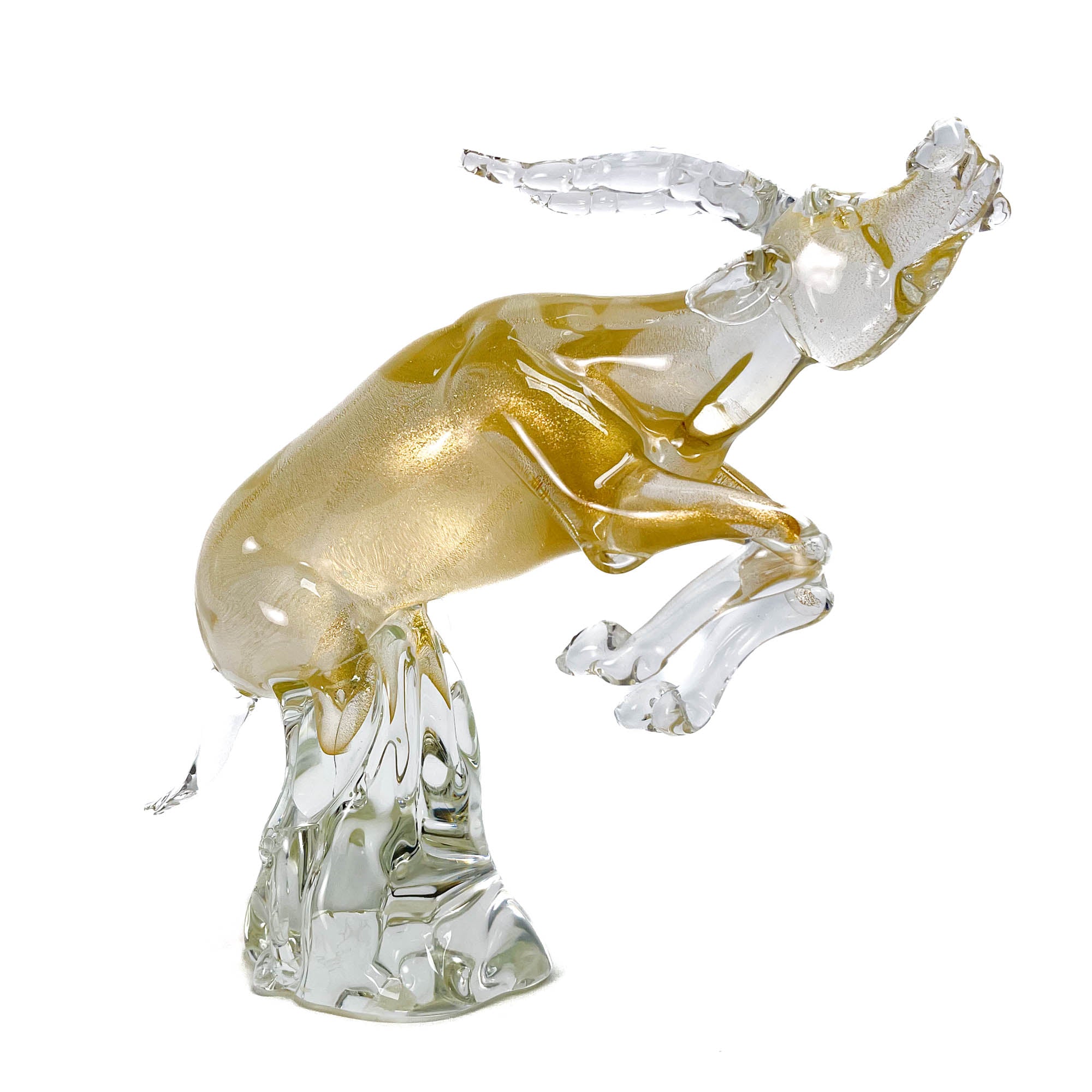 Gold Antelope - Murano Glass