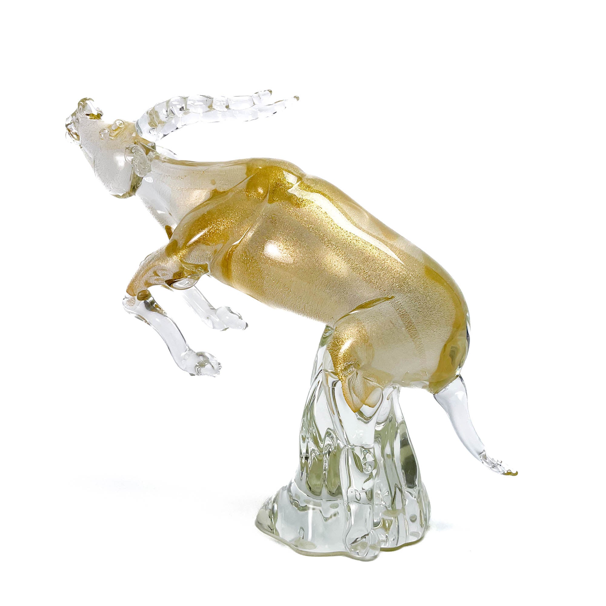 Gold Antelope - Murano Glass