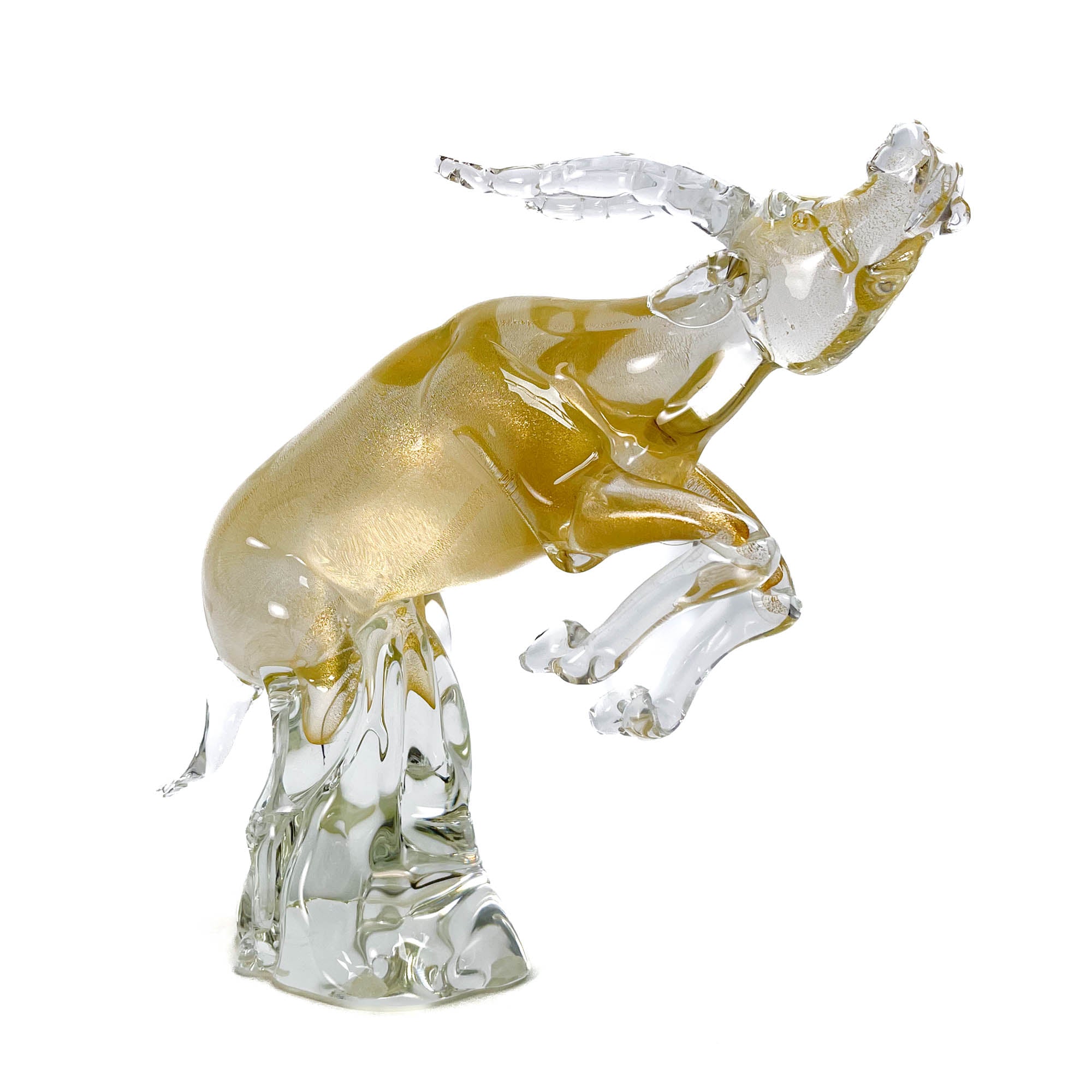 Gold Antelope - Murano Glass